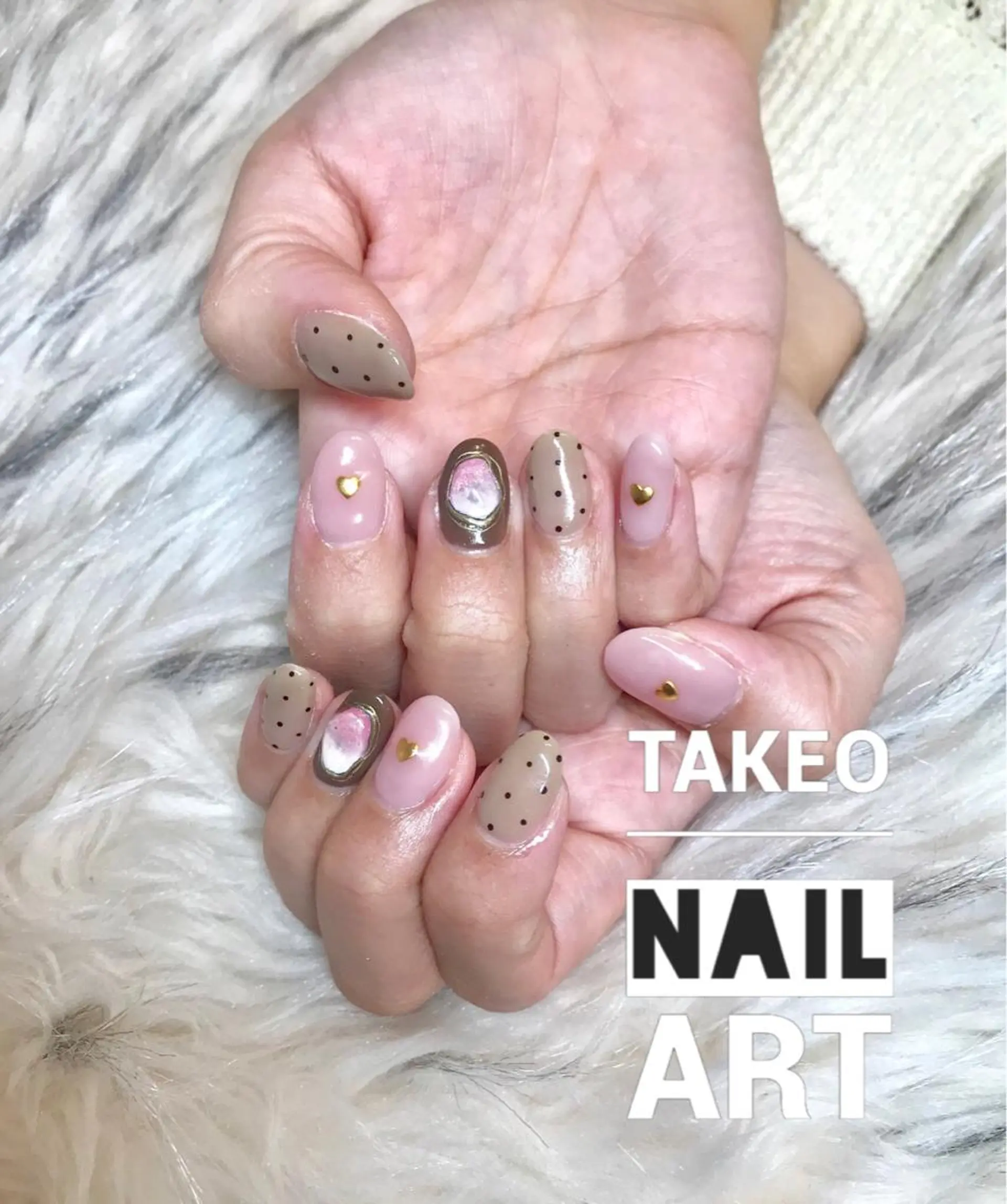 ショート ネイル ハンドネイル ハンドケア nail&eye Aoのマツエク・マツパデザイン