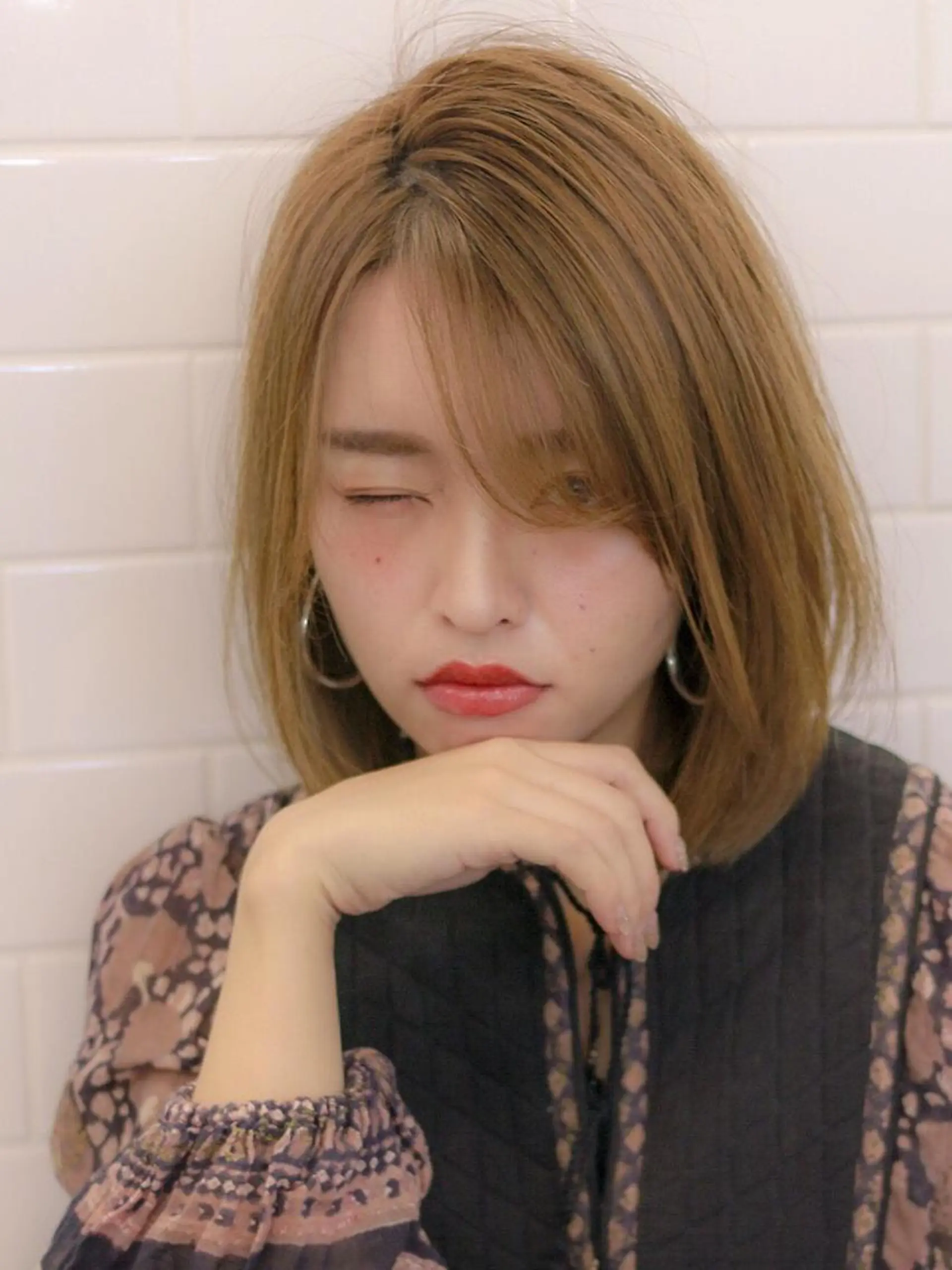 ミディアム カラー イルミナカラー カット ヘアカラー トリートメント clan五反田所属・髪質改善、縮毛矯正 店長浅野太郎のヘアスタイル