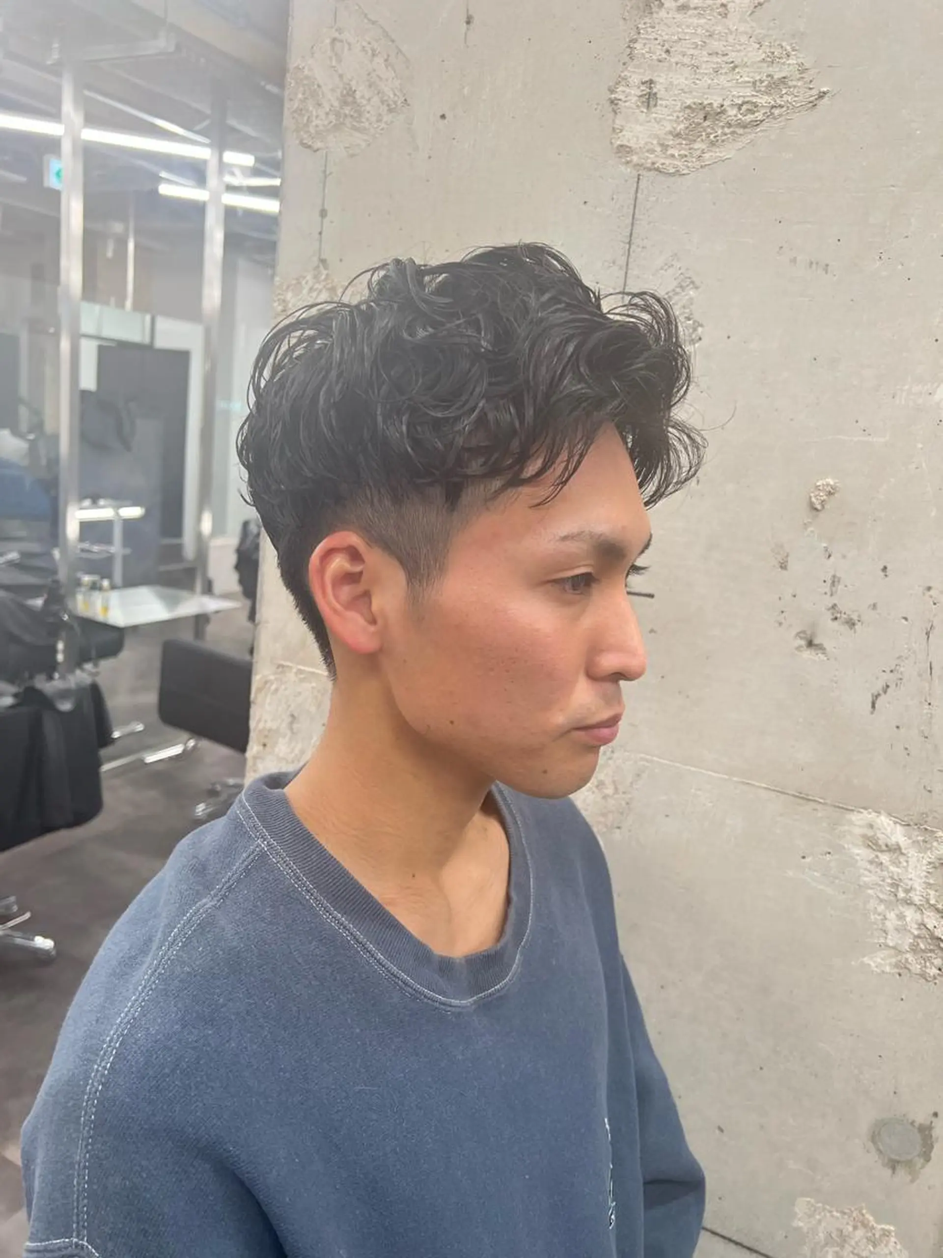 パーマ メンズ メンズパーマ 波巻きパーマ カット パーマ je suis heureuse所属・ハイライトカラー 🌀ゆい❣️のヘアスタイル