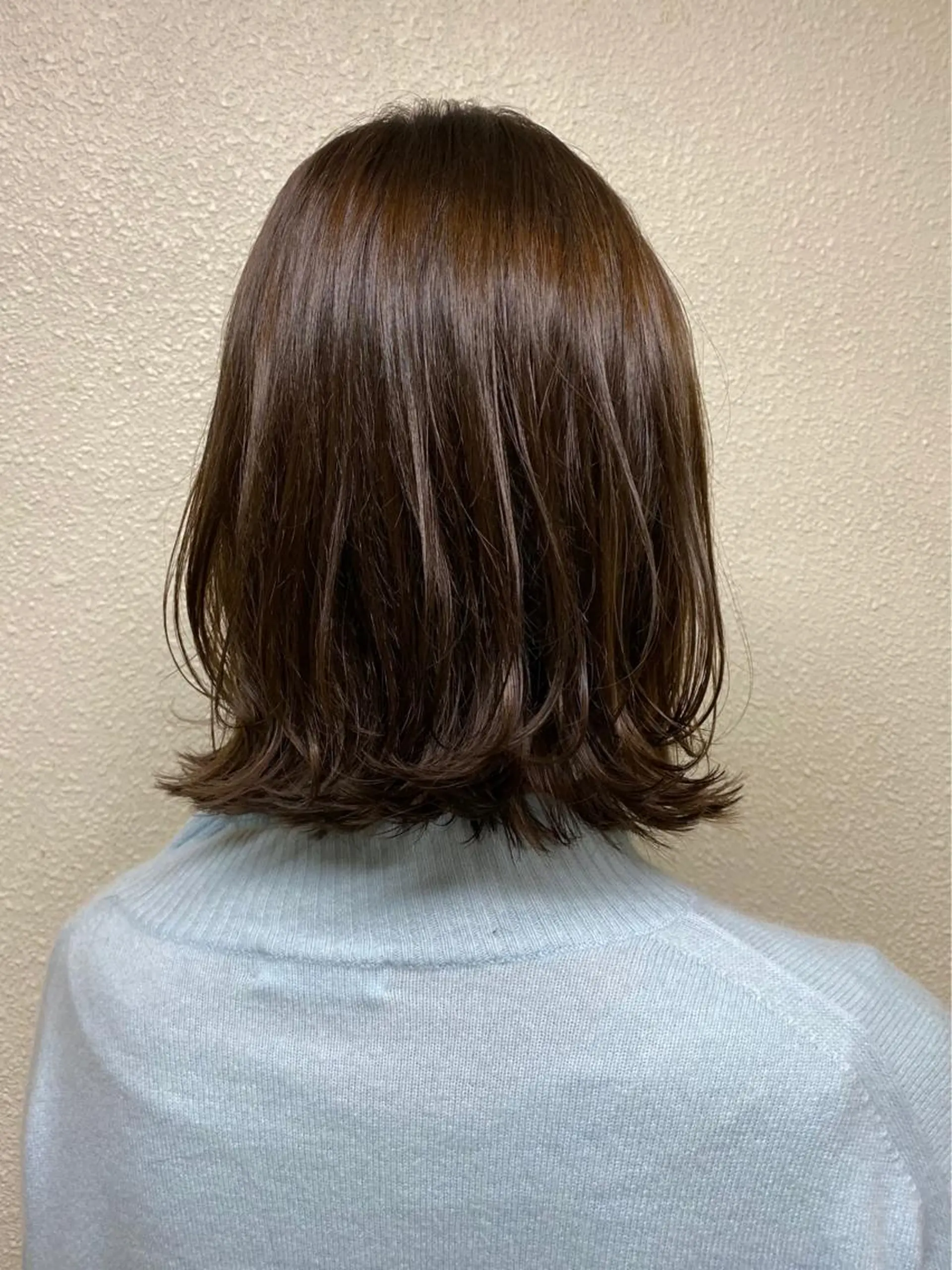 ミディアム カラー カット ヘアカラー トリートメント ikeda shioriのヘアスタイル