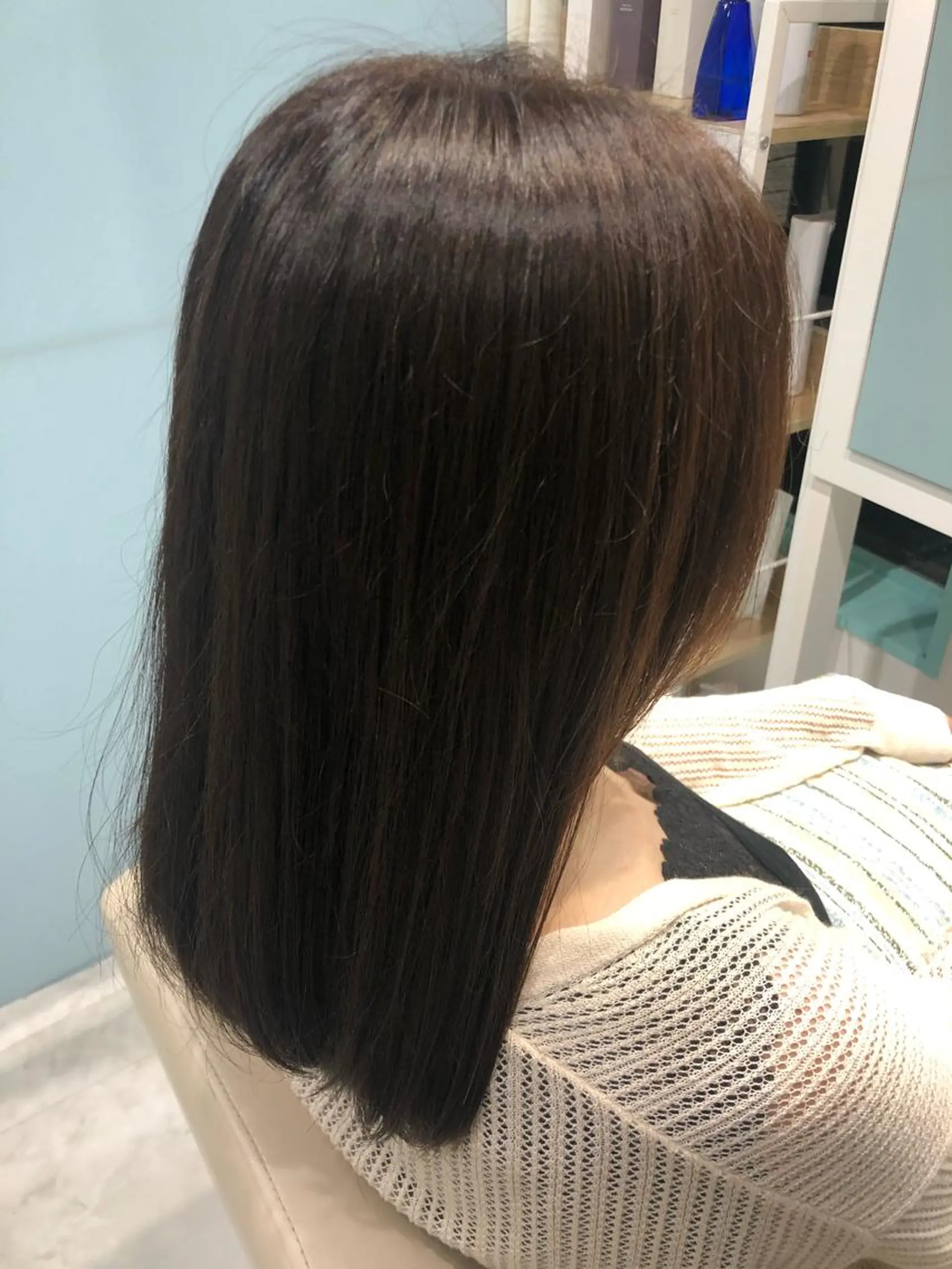 カラー アッシュ 増田 結莉のヘアスタイル
