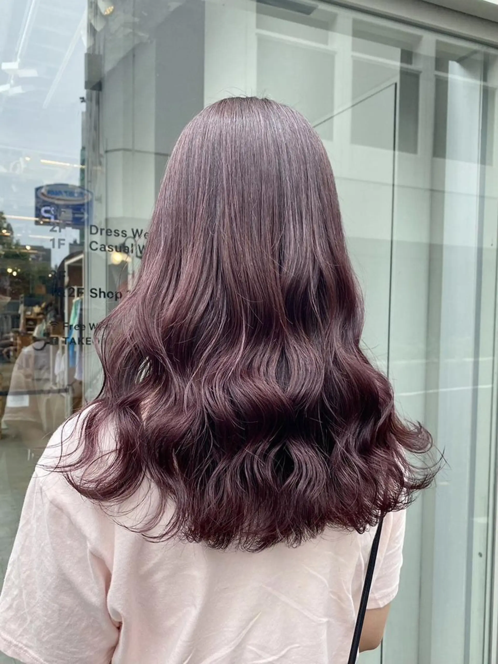 カラー 暗髪透明感カラー🖤 池袋SHE🖤のヘアスタイル