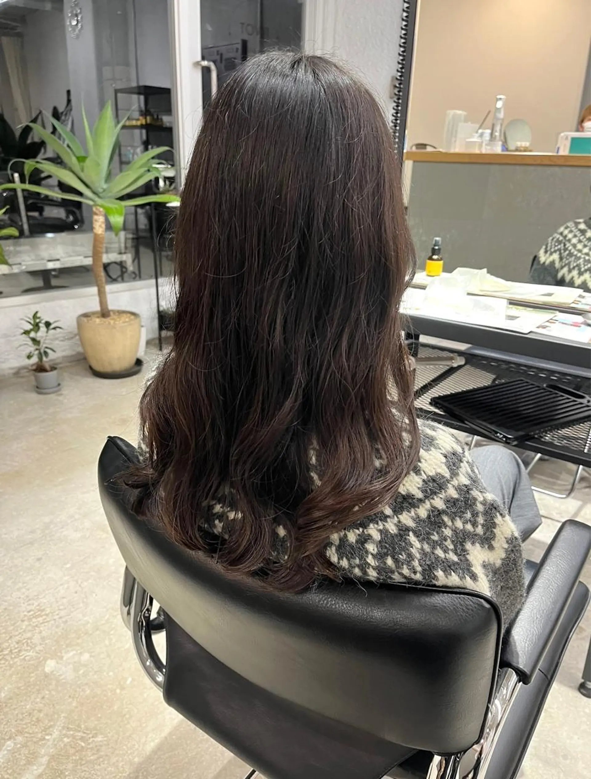 ロング 韓国風ヘア カット パーマ トリートメント baton  hair salon所属・✽透明感ｶﾗｰ ✽ 🍆那須ももこ🍑のヘアスタイル