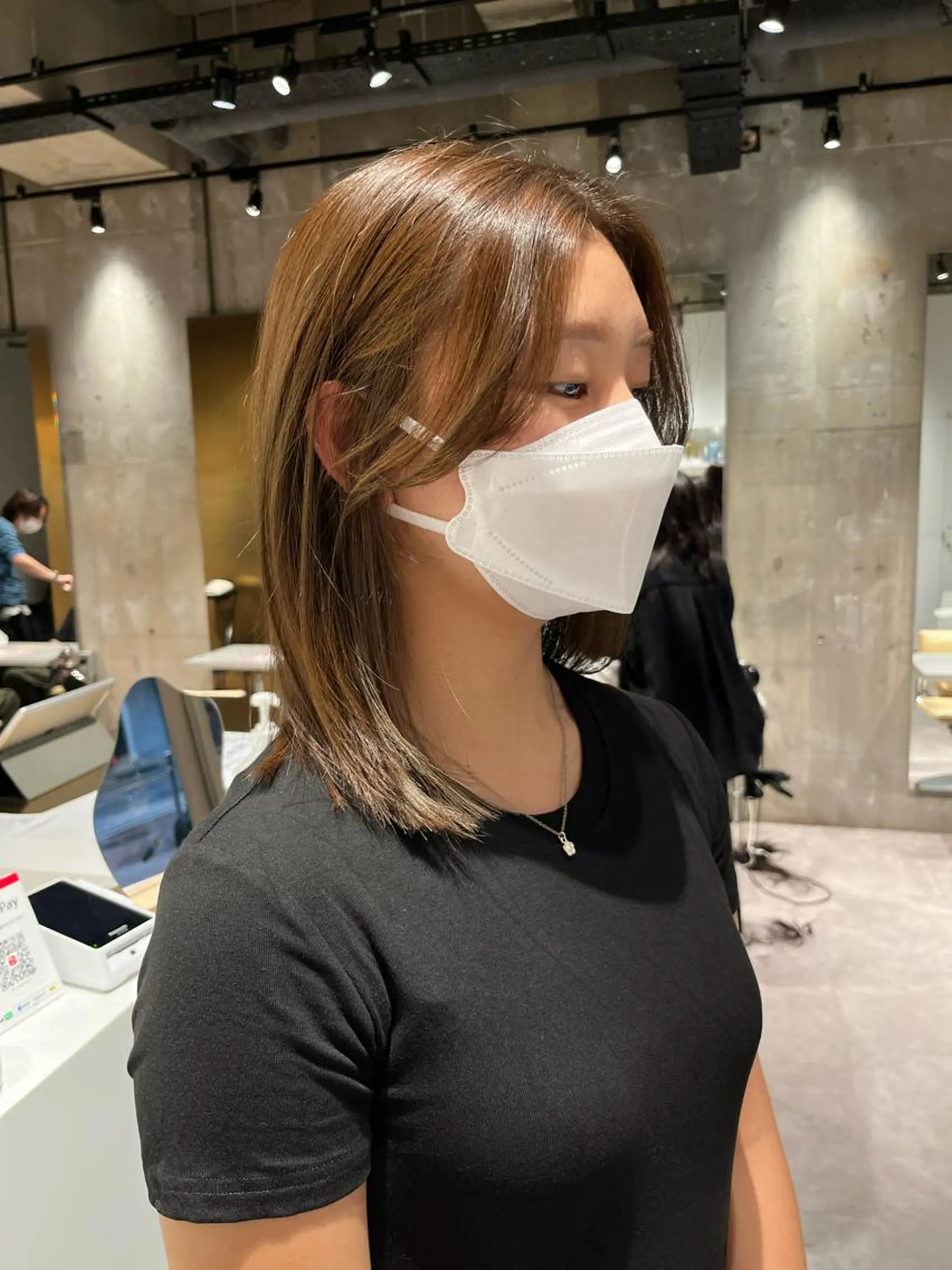 セミロング カラー ベージュカラー ブリーチ 透明感カラー イルミナカラー ブリーチなしカラー カット ヘアカラー mina🪐立川駅/ レイヤー/ボブのヘアスタイル