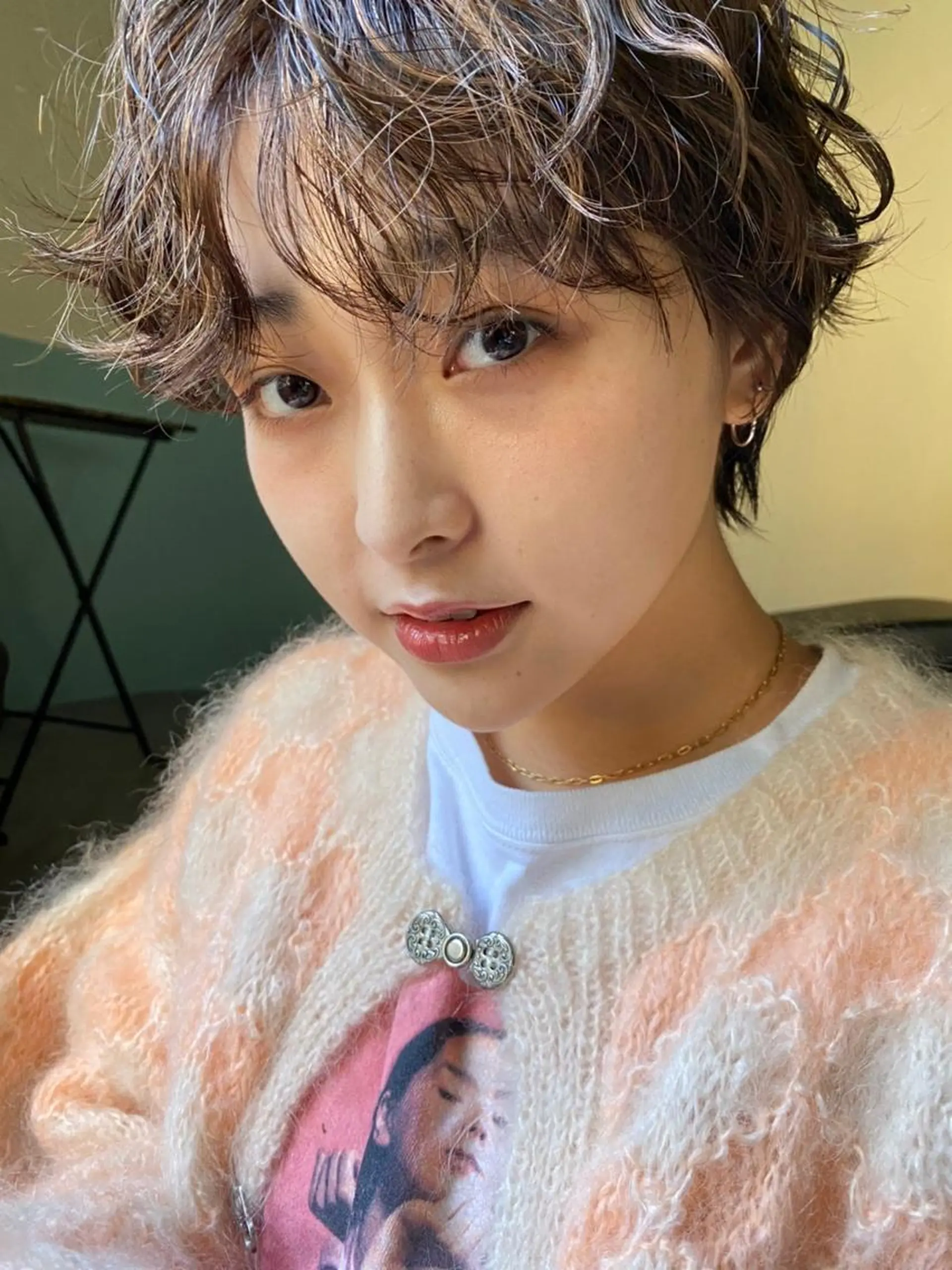 ショート カラー ヘアアレンジ アクアカラー ダブルカラー グラデーションカラー ハイライトカラー イルミナカラー 💈Chlom💈_ 公式_NewOpenのヘアスタイル