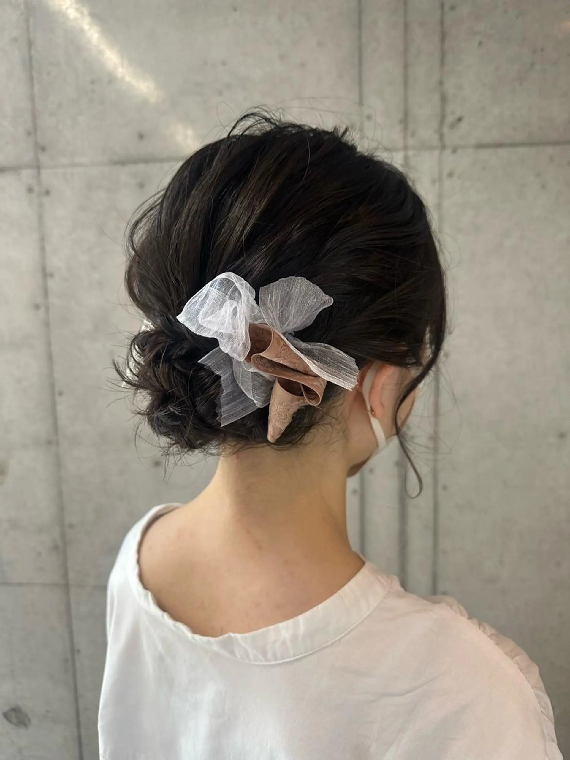 セミロング ヘアアレンジ 女性に人気♪ はやしほのかのヘアスタイル