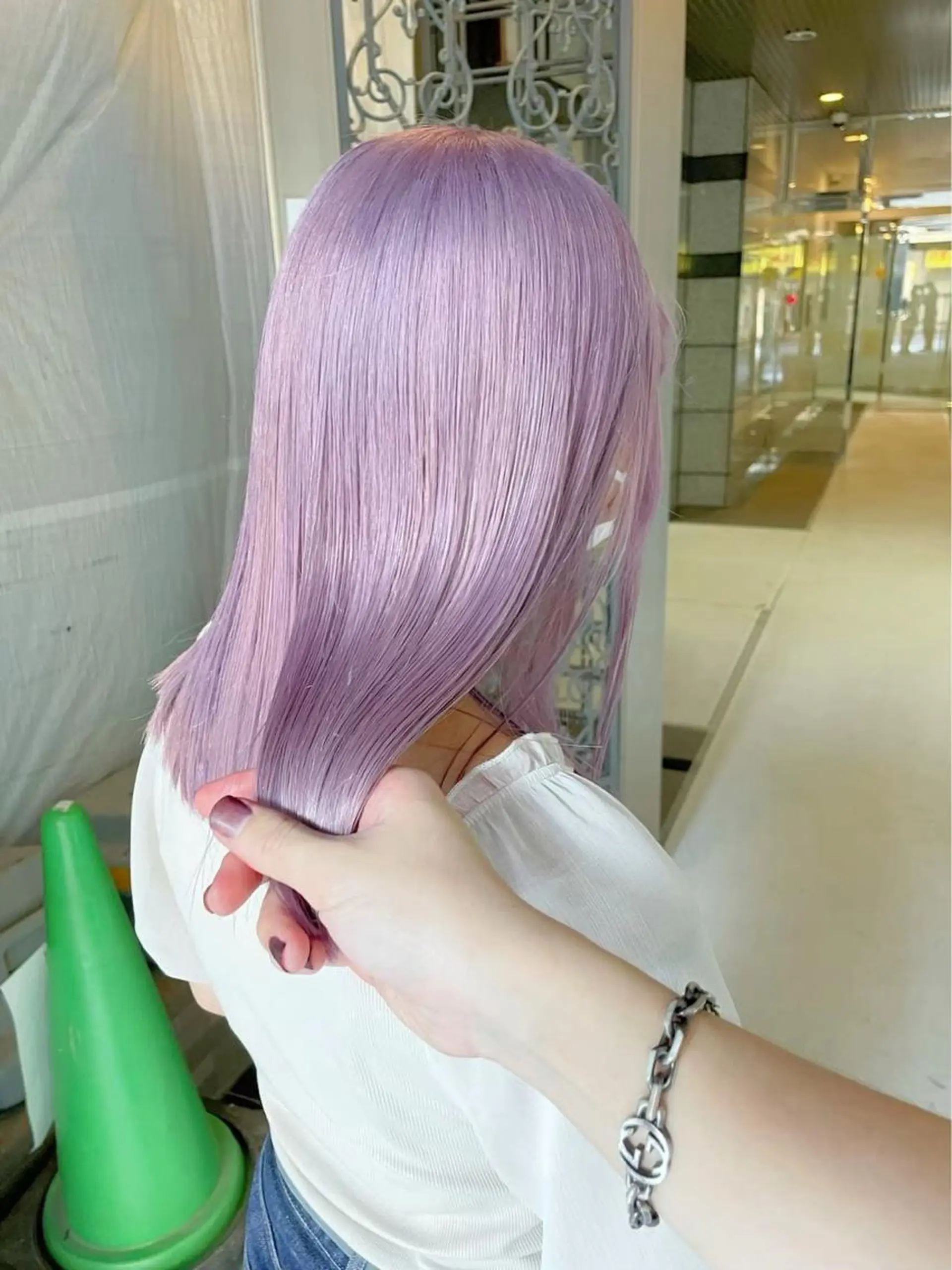 ミディアム ミディアムパーマ ボブ フレンチガーリー ヨシンモリ レイヤーカット ヘアカラー トリートメント ❄️💛エクステ ブリーチ❄️yukiのヘアスタイル