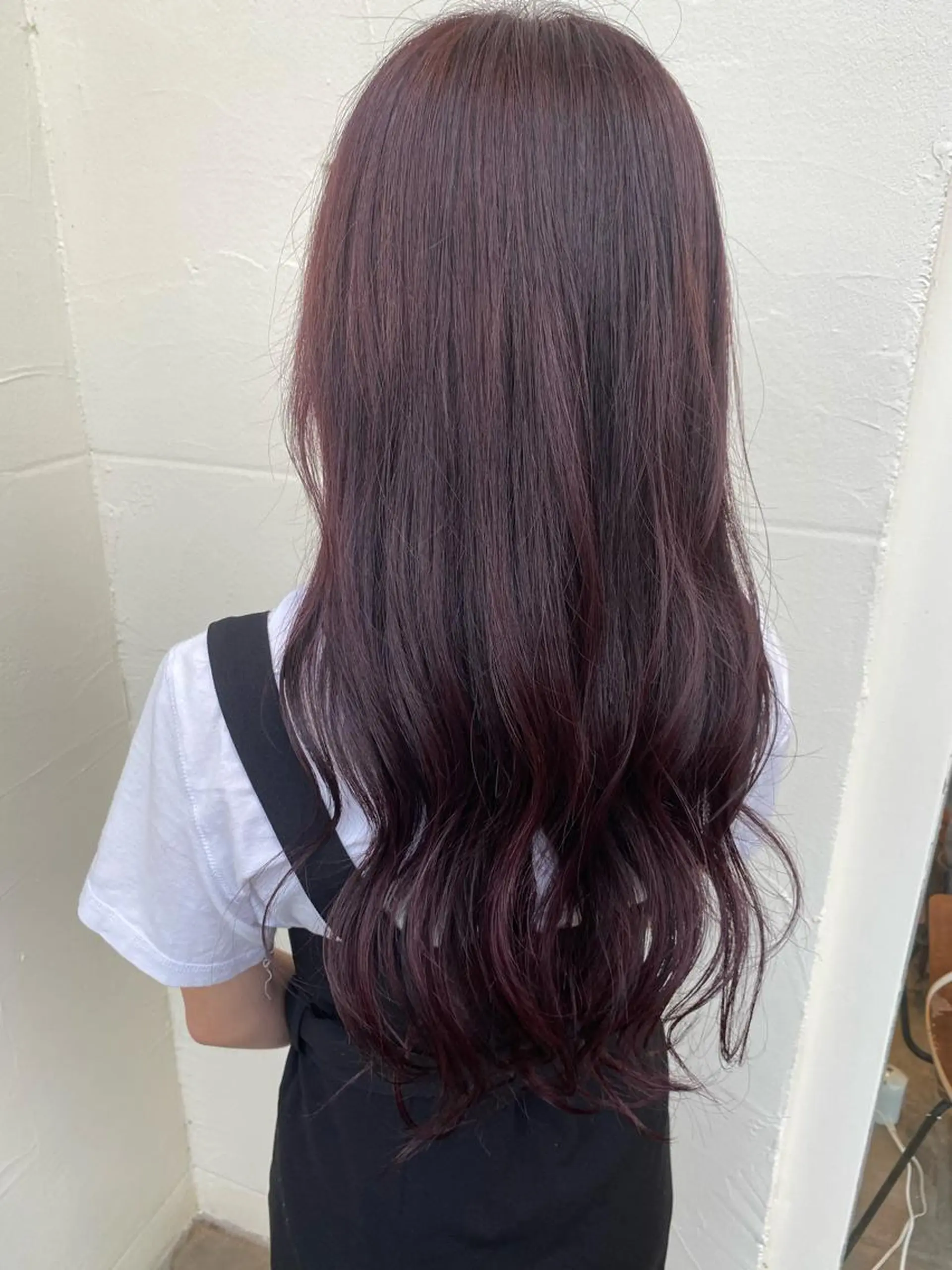 ロング カラー ラベンダーカラー ラベンダーピンク ピンクカラー 小畑 杏実のヘアスタイル
