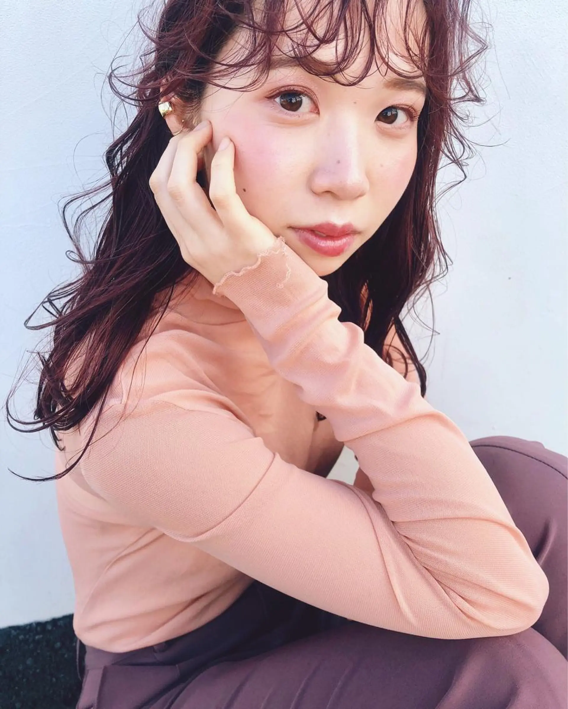 ロング カラー カット ヘアカラー 小谷野 真優のヘアスタイル