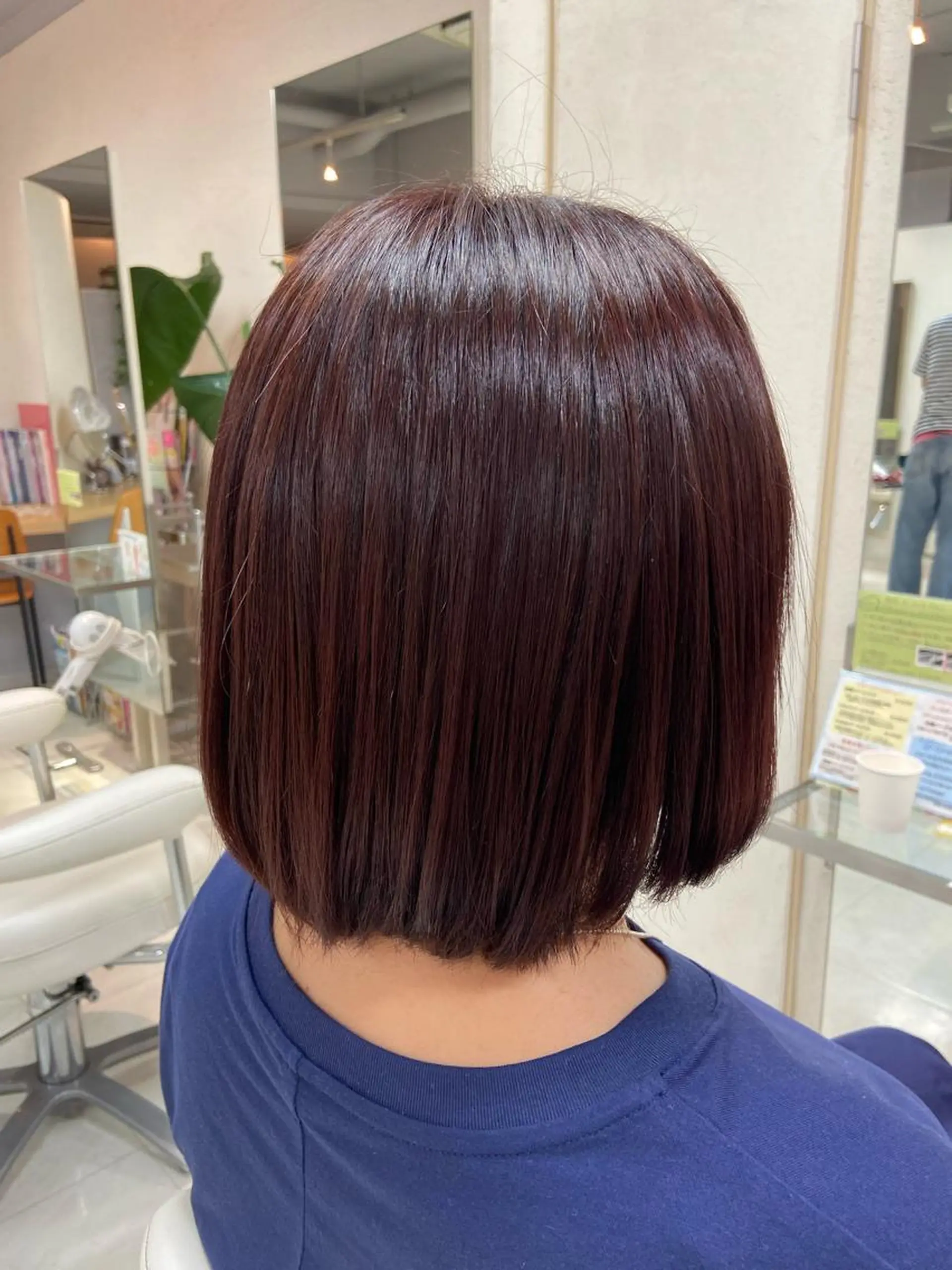 ショート カラー ブラウンカラー ボブ 菊地 美憂のヘアスタイル