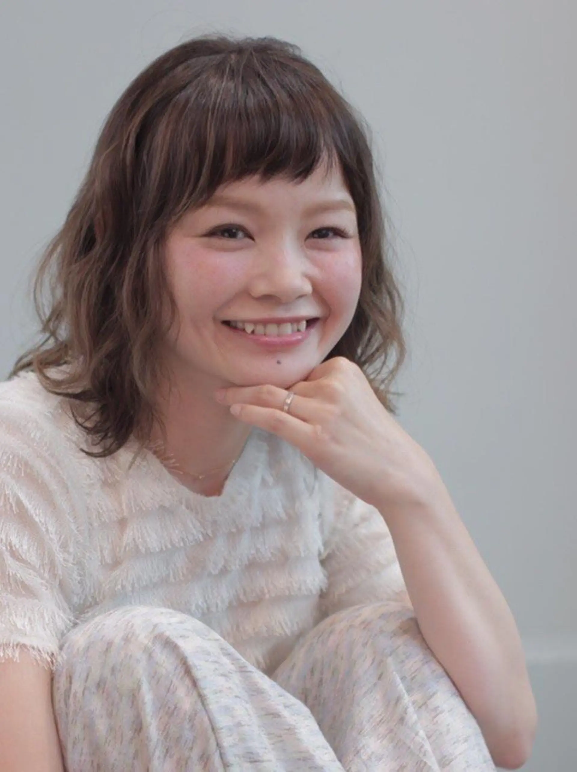 セミロング キノシタ ナオユキのヘアスタイル