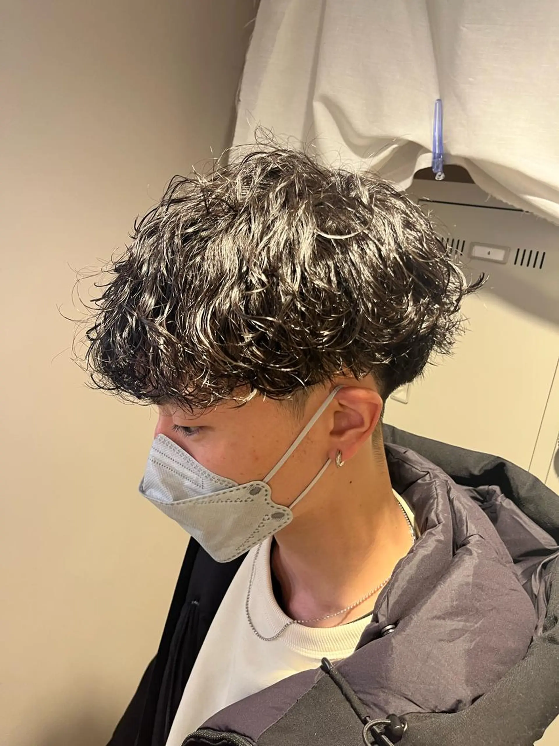 ミディアム パーマ メンズ 川崎1メンズパーマ師 🌀岩﨑弘成🌀のヘアスタイル