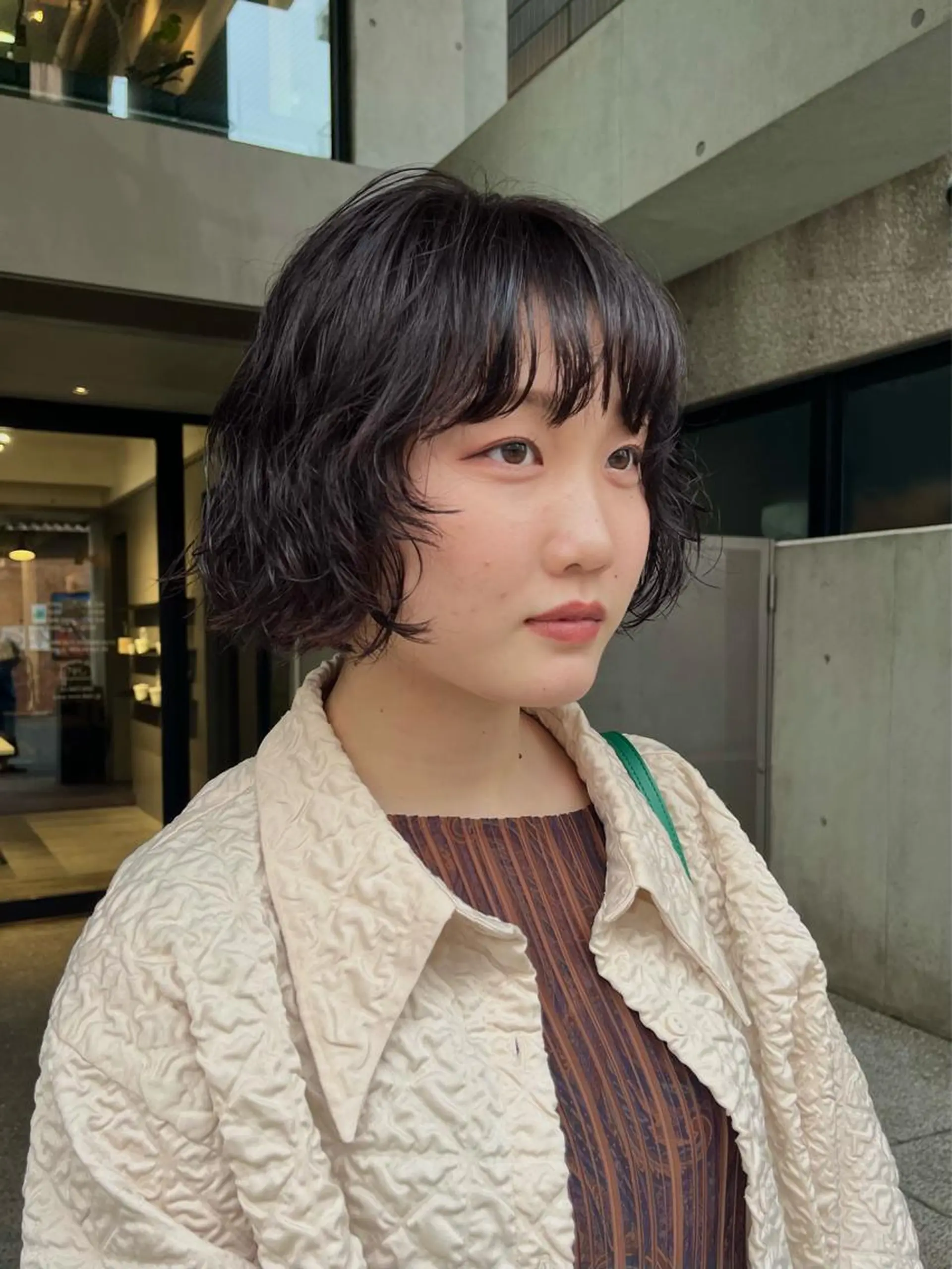 ショート パーマ NERO 眞下秋歩のヘアスタイル