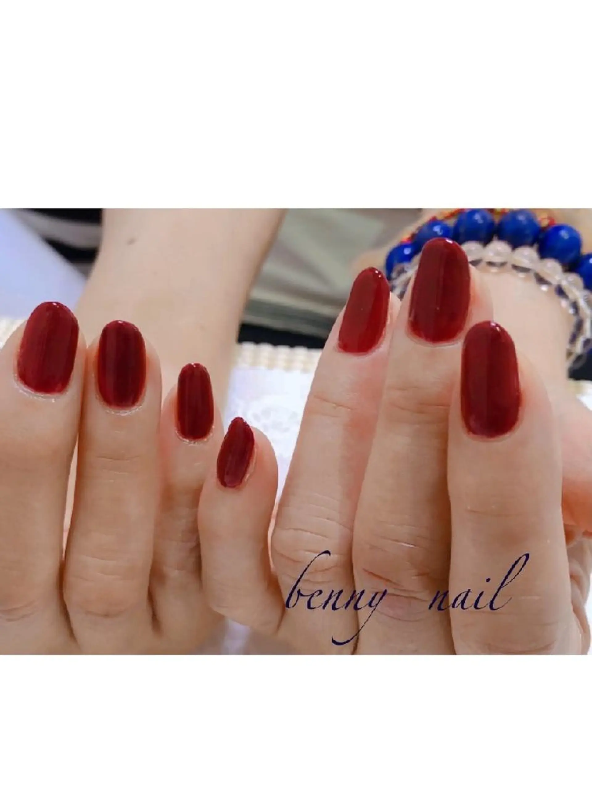 ネイル ボルドー 最終受付23時半 benny nailのネイルデザイン