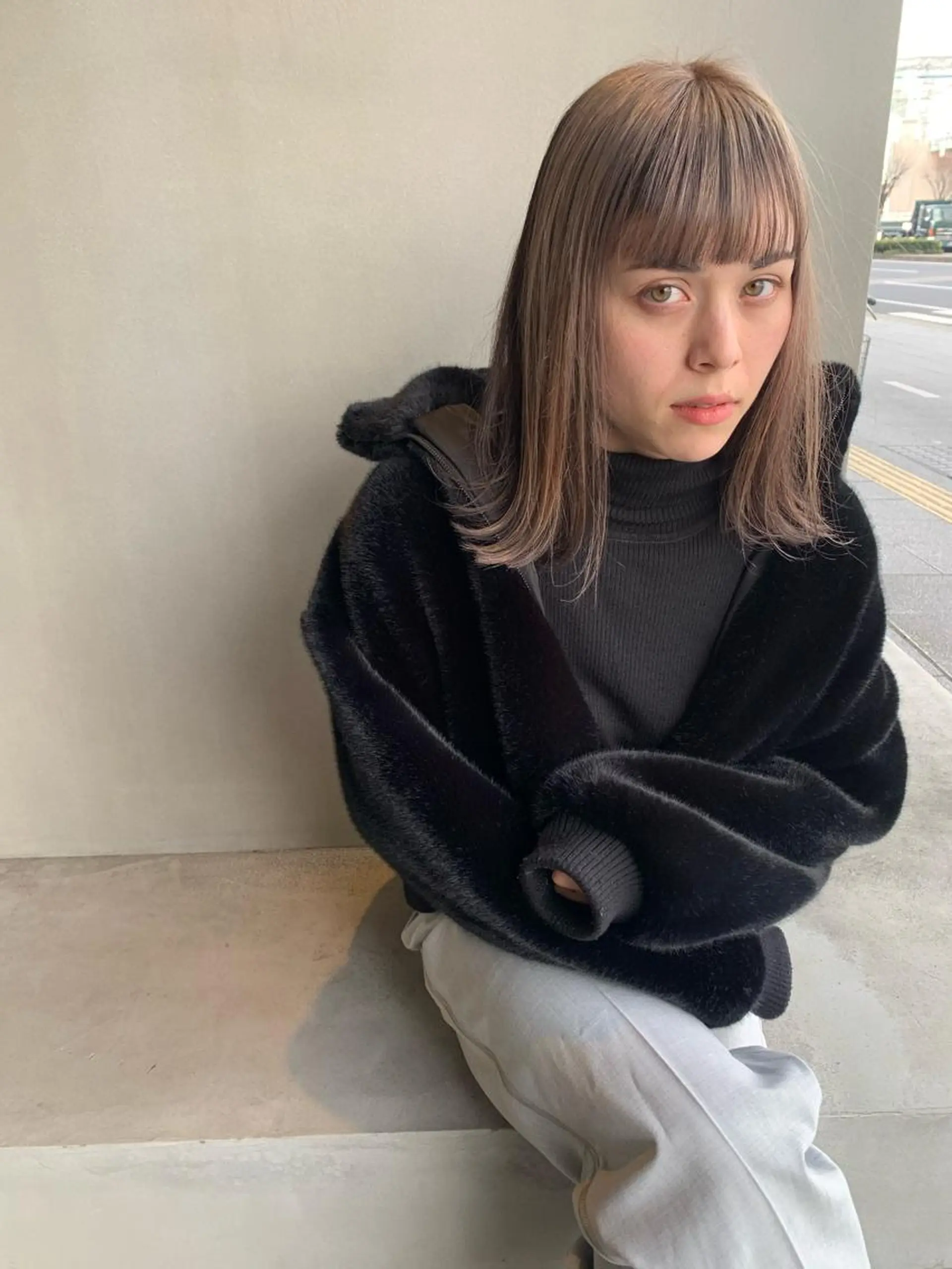 ミディアム カラー ヘアカラー ブリーチ/アレンジ 天満/chihiroのヘアスタイル