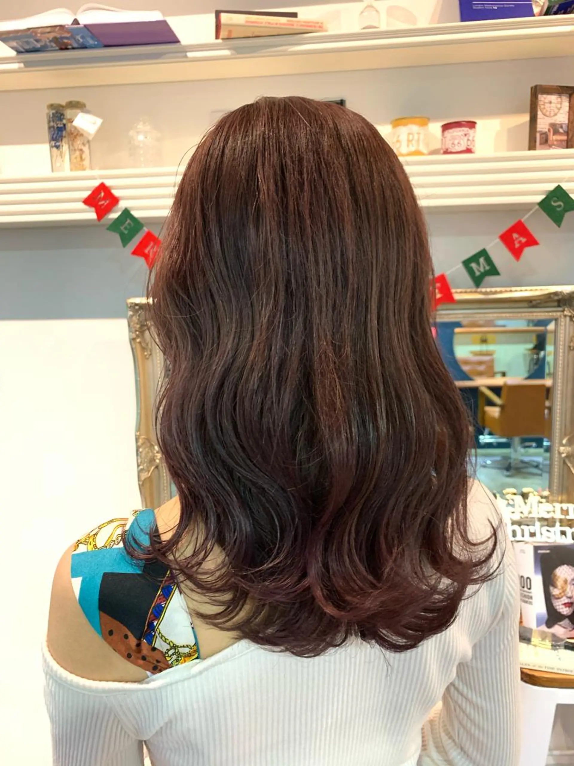 セミロング ラベンダーベージュ ヘアカラー トリートメント ヘッドスパ ヘアセット 大宮/山口 竣也のヘアスタイル