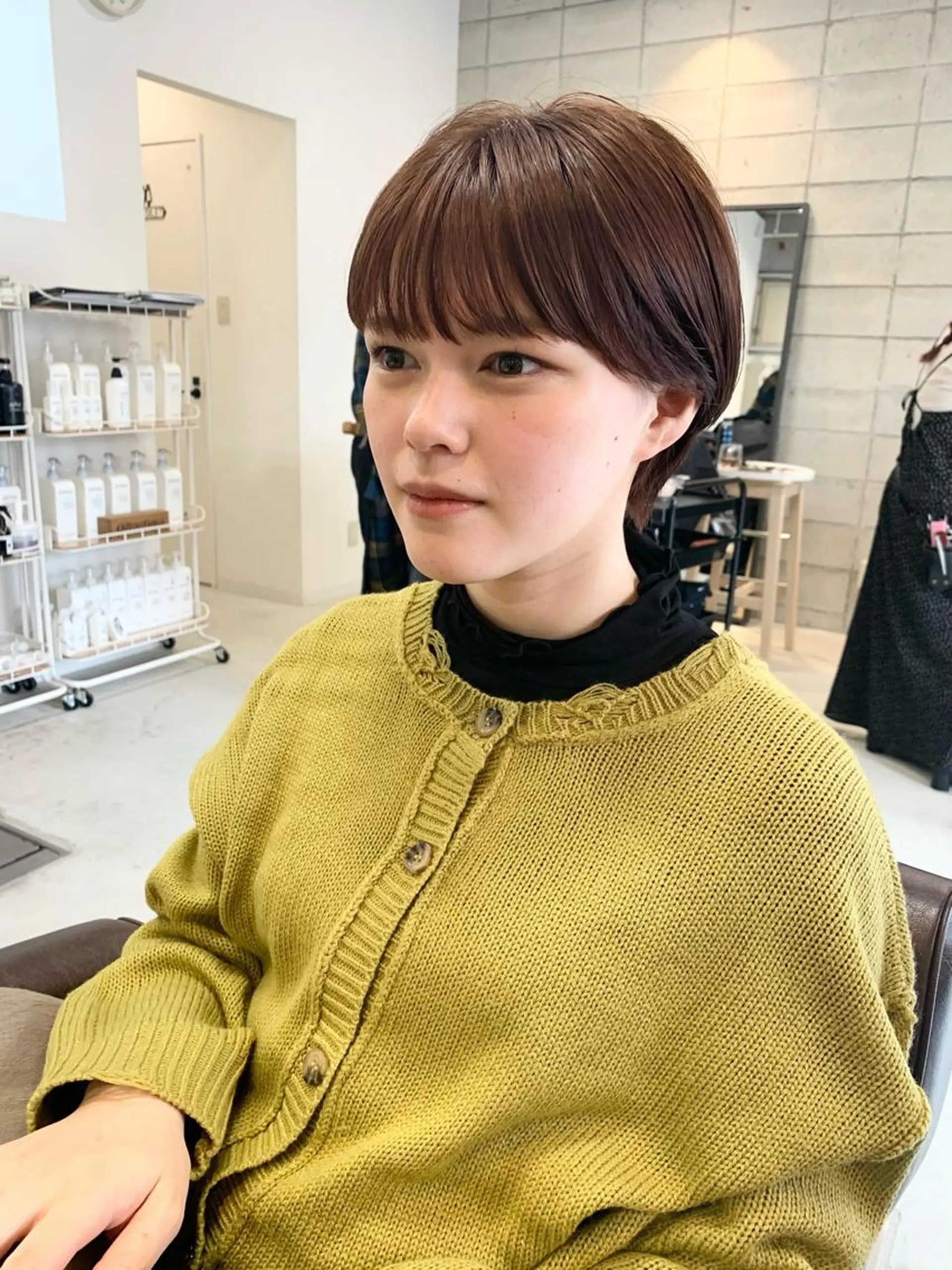 ショート カット パーマ トリートメント 新海 芳樹のヘアスタイル