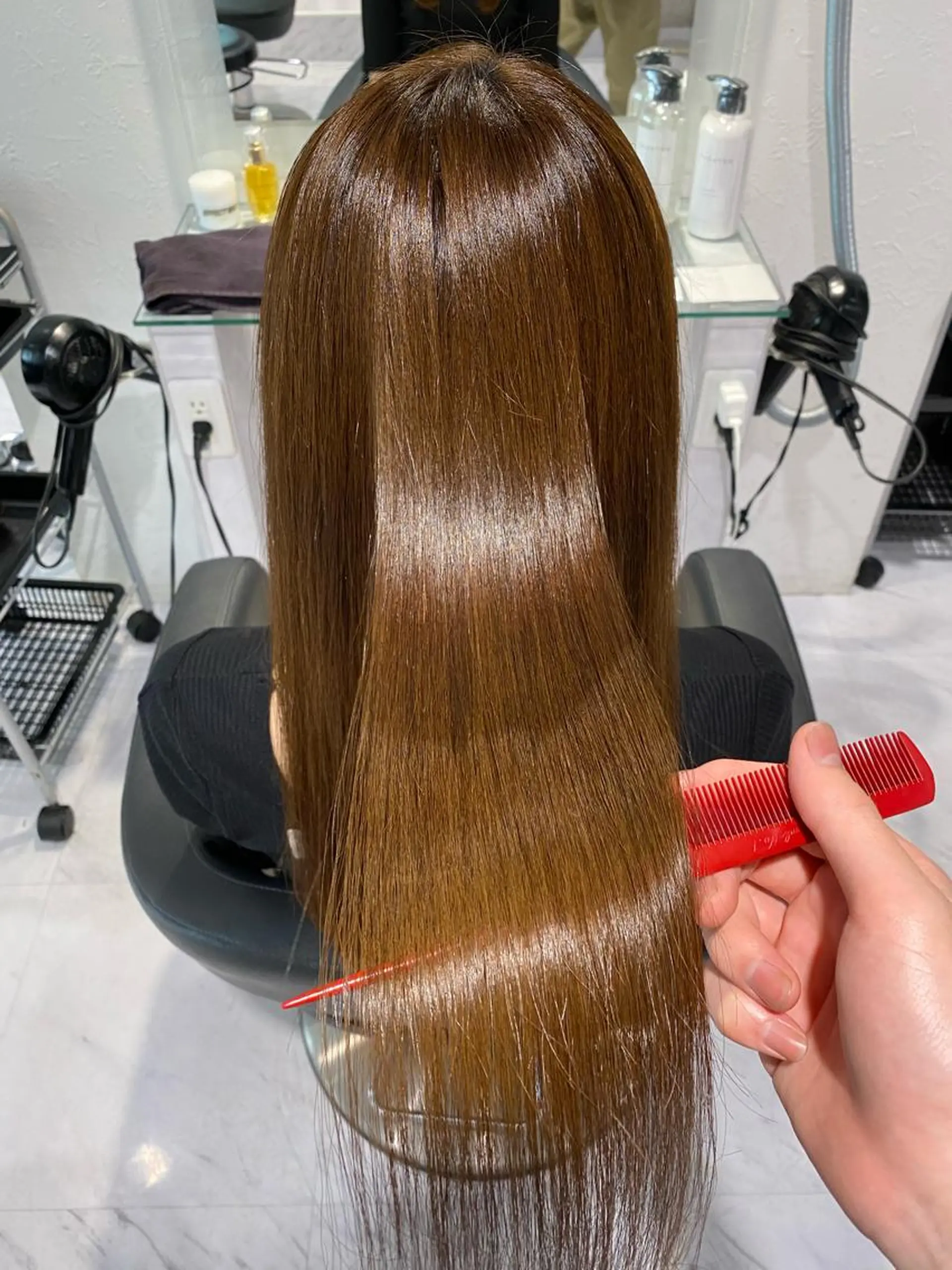 ロング トリートメント ヘッドスパ 透明感♡グレージュ ♡ミルクティー♡のヘアスタイル