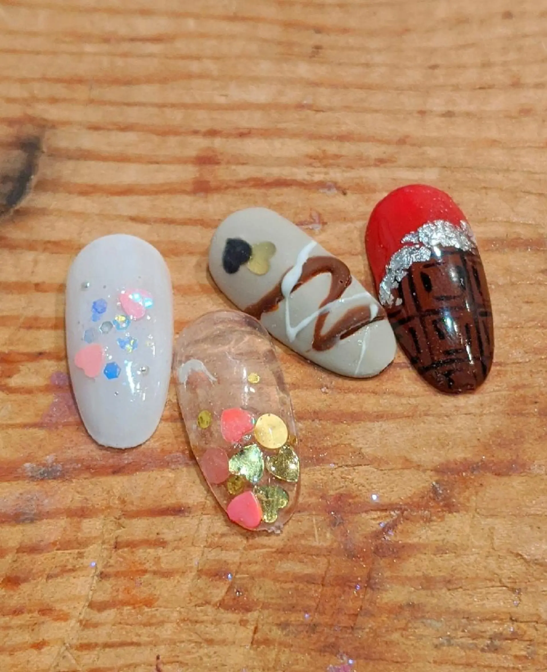 ネイル バレンタイン ハンドネイル private salon mieのネイルデザイン