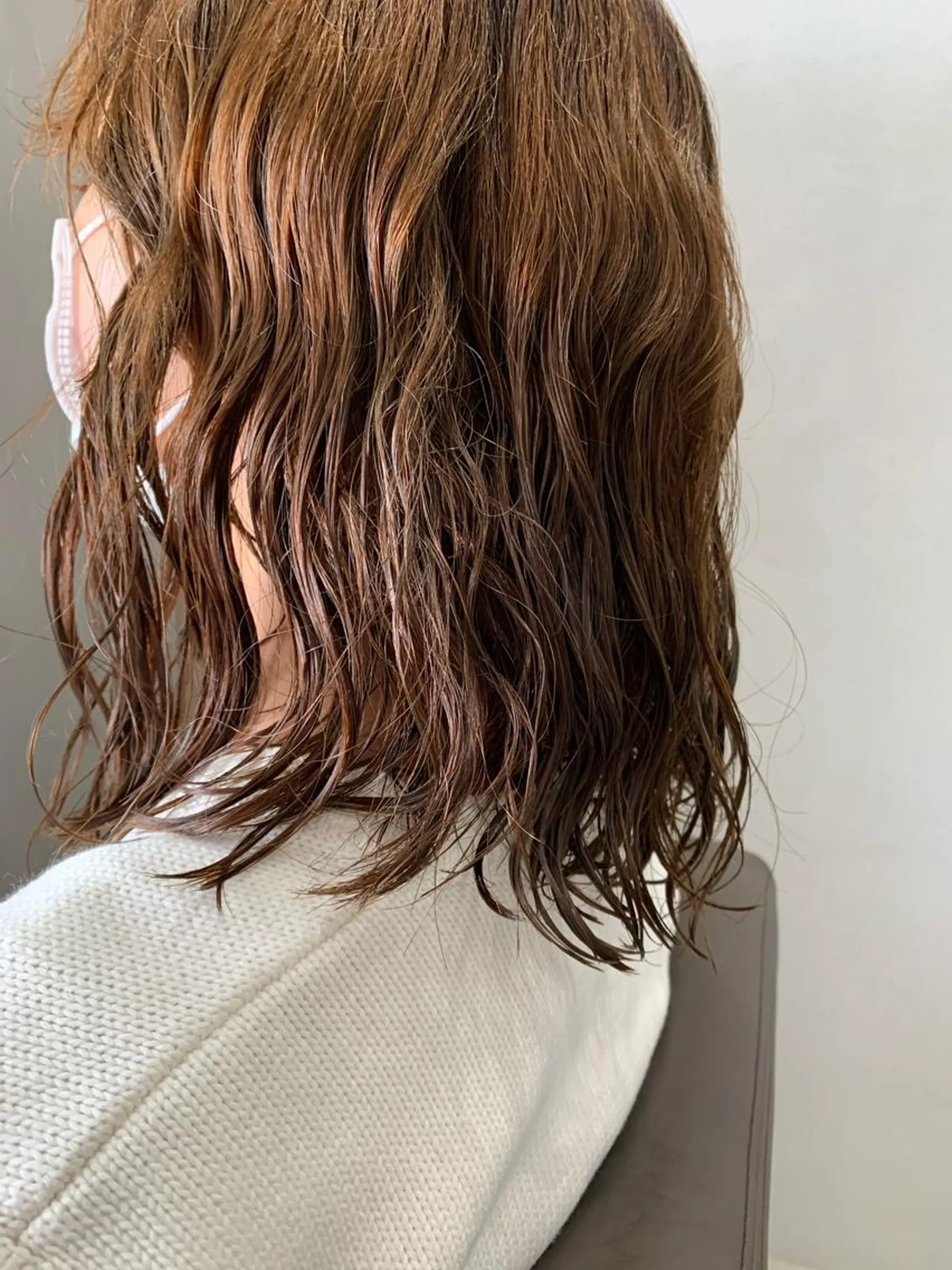 ミディアム パーマ ボブパーマコテ巻き風 パーマNo1深江秀平のヘアスタイル