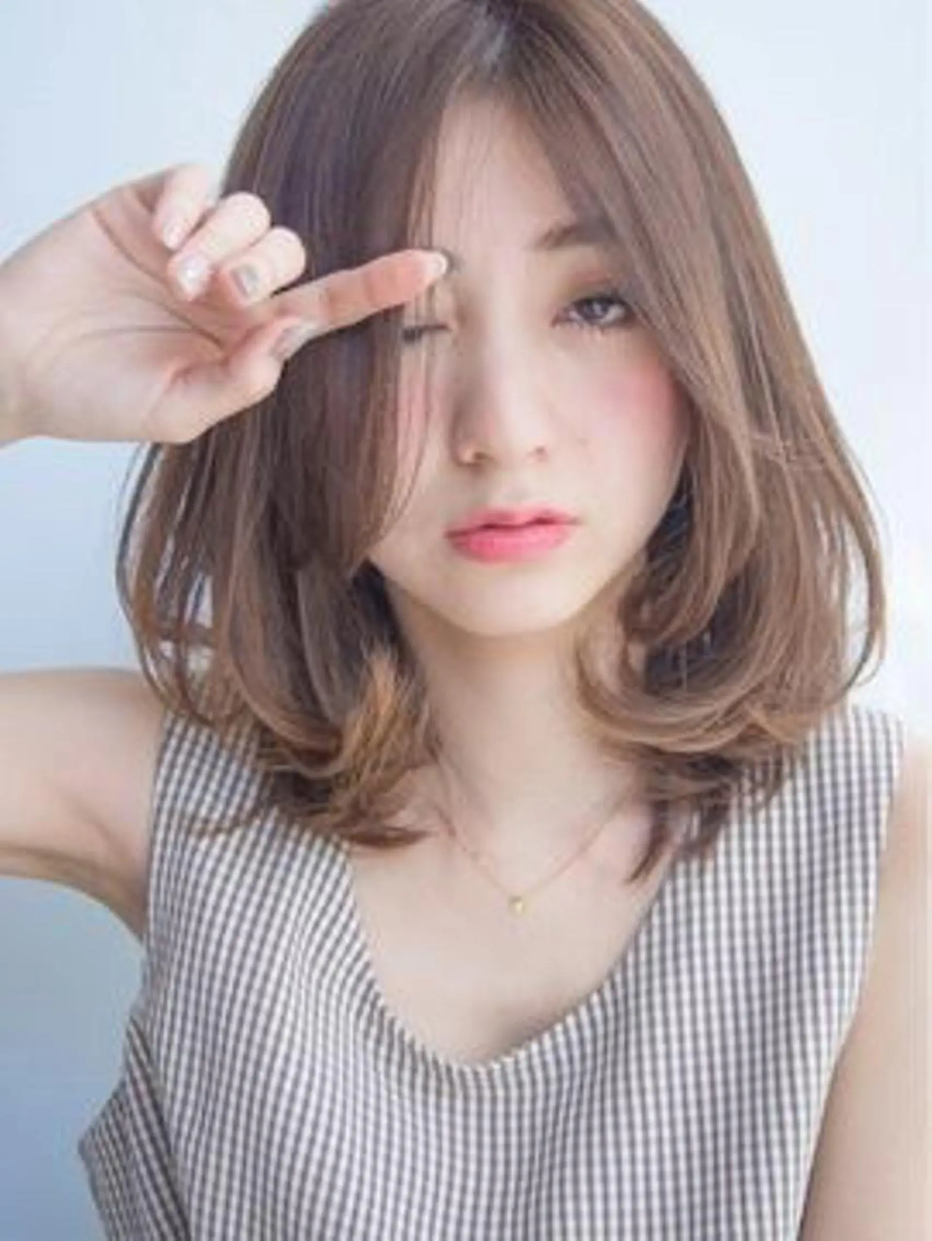ミディアム カラー 【公式】amble luxe池袋東口💛のヘアスタイル