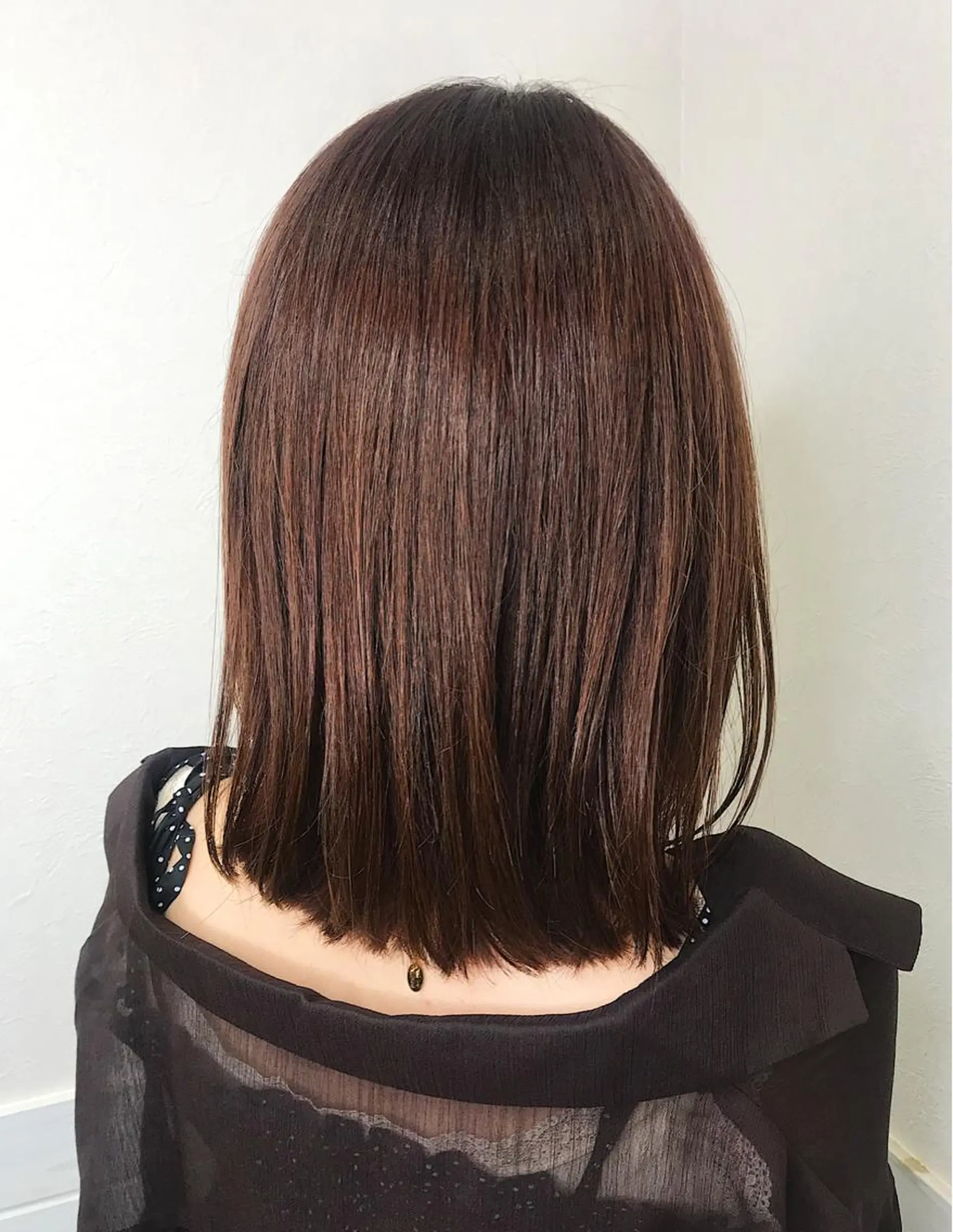 ミディアム カラー ボブ 柴田 祐輔のヘアスタイル