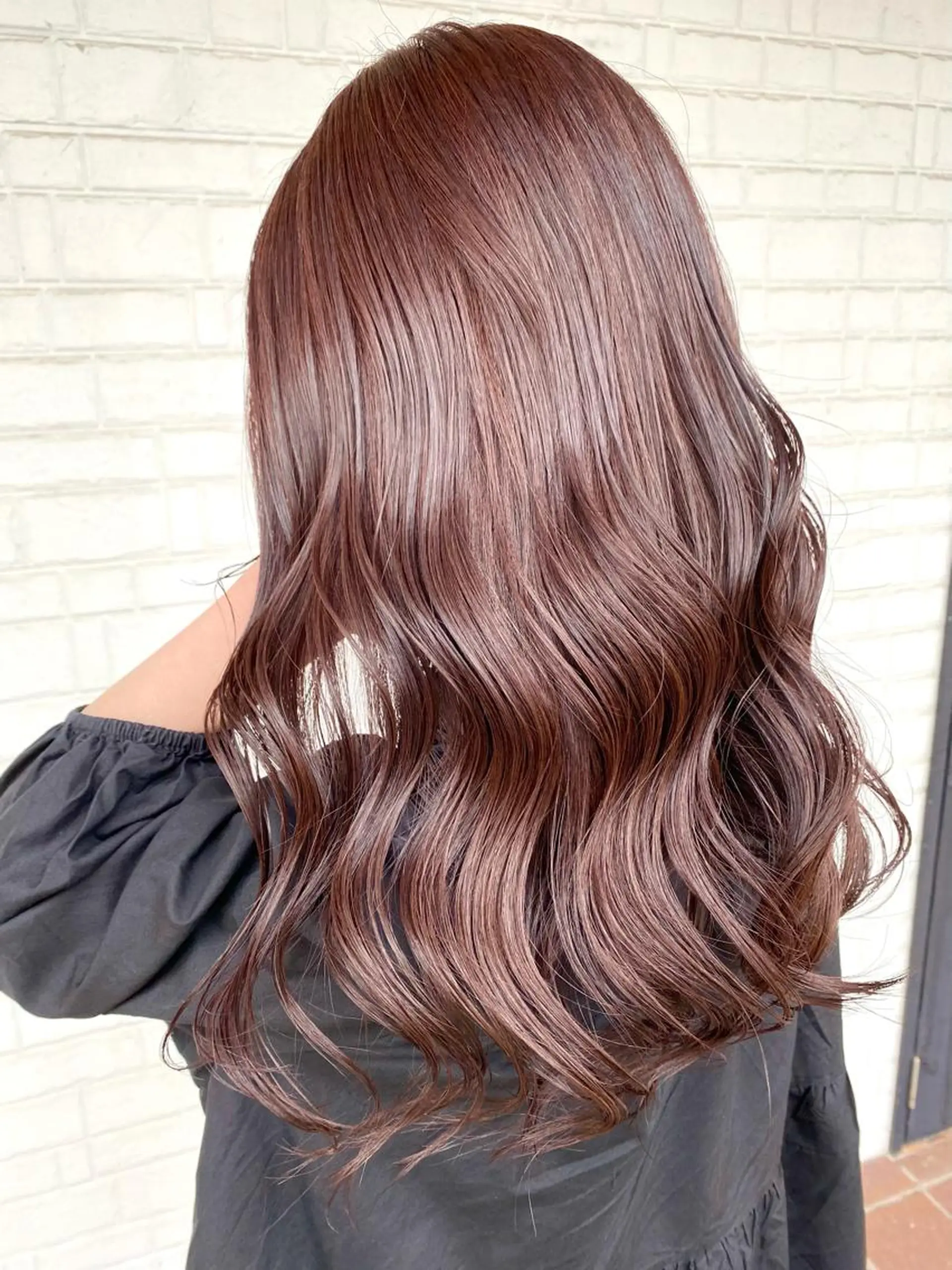ロング カラー ブリーチ ブラウンカラー ケアブリーチ ダブルカラー イルミナカラー ヘアカラー トリートメント 髪質改善と艶カラー 💎坂田 裕紀のヘアスタイル