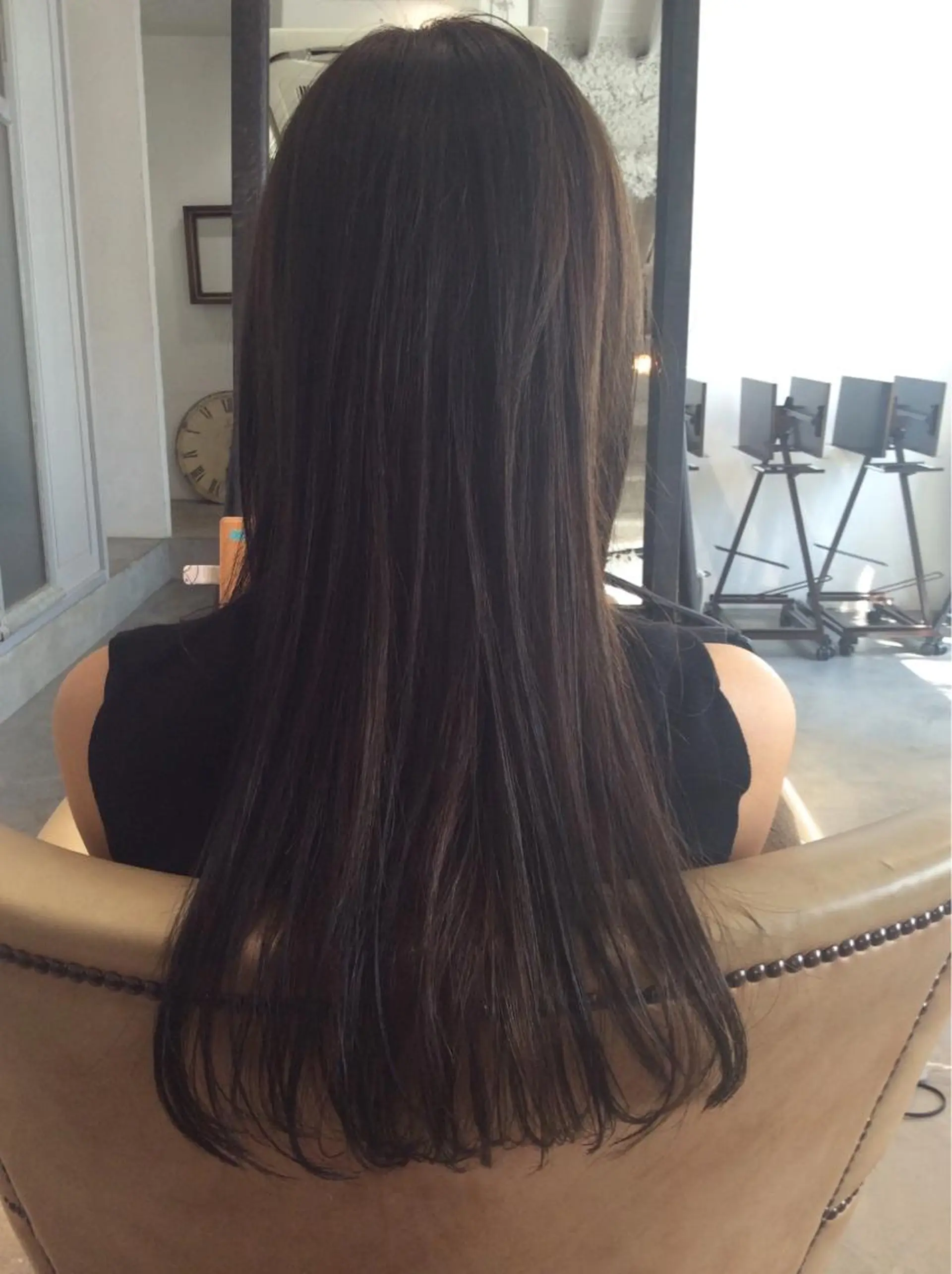 ロング カラー 透明感カラー ロング カット 縮毛矯正 妙見 知洋のヘアスタイル