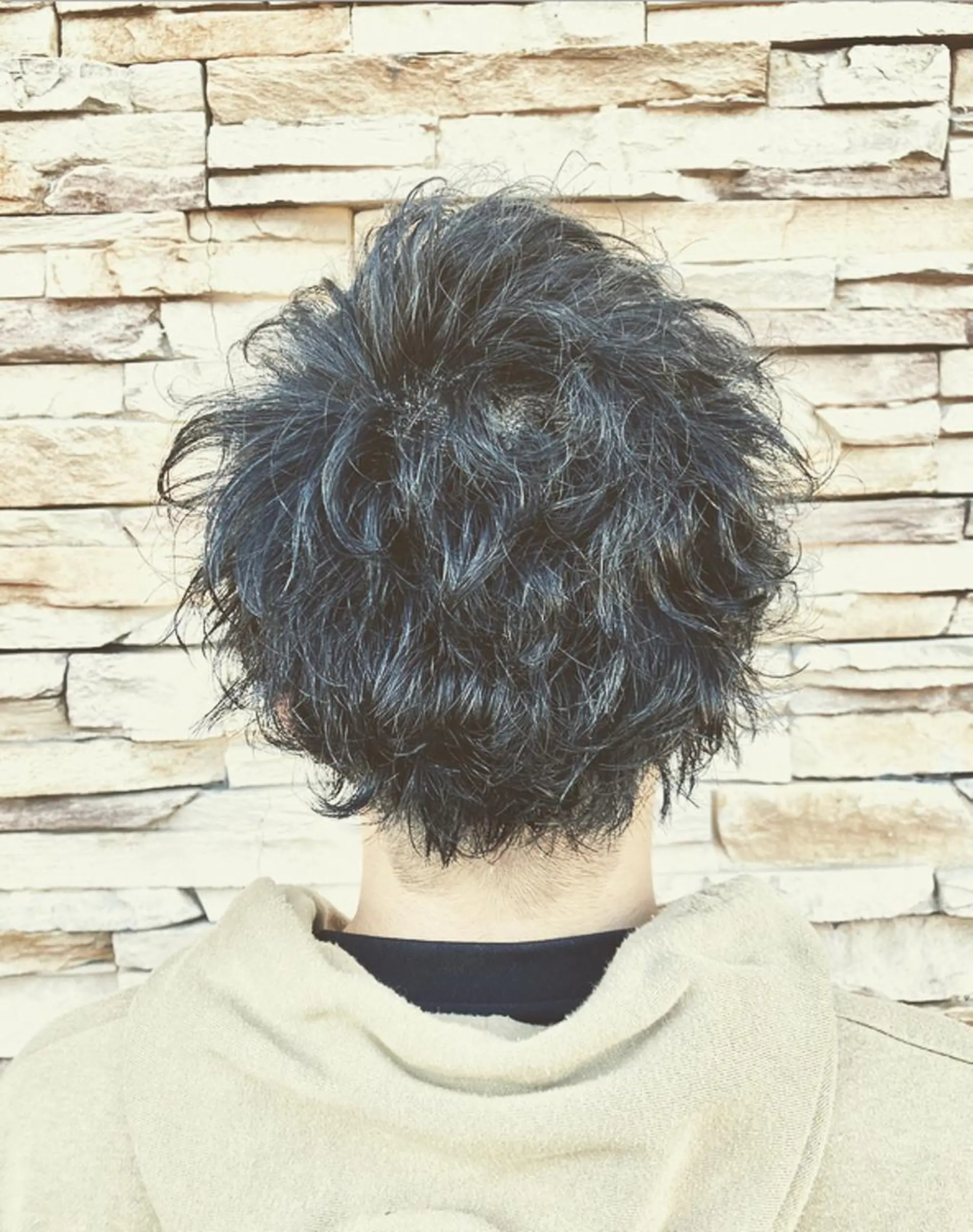 パーマ メンズ 宮下 弦也のヘアスタイル