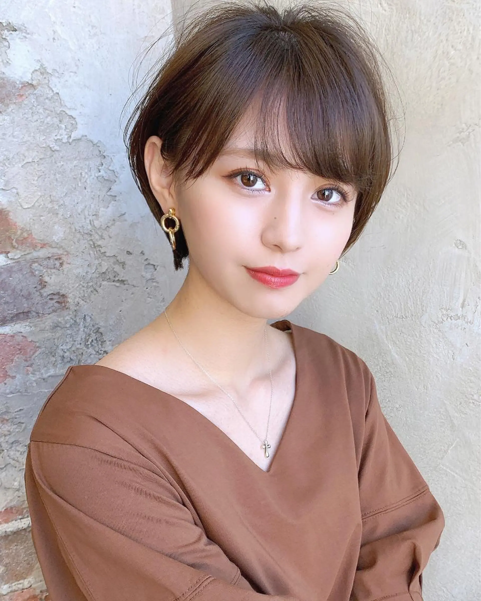 ショート 切りっぱなしボブ ショートボブ ハンサムショート 丸みショート アッシュ カット ヘアカラー トリートメント ショート、ボブの神✨ 峯朋也✂︎✨のヘアスタイル