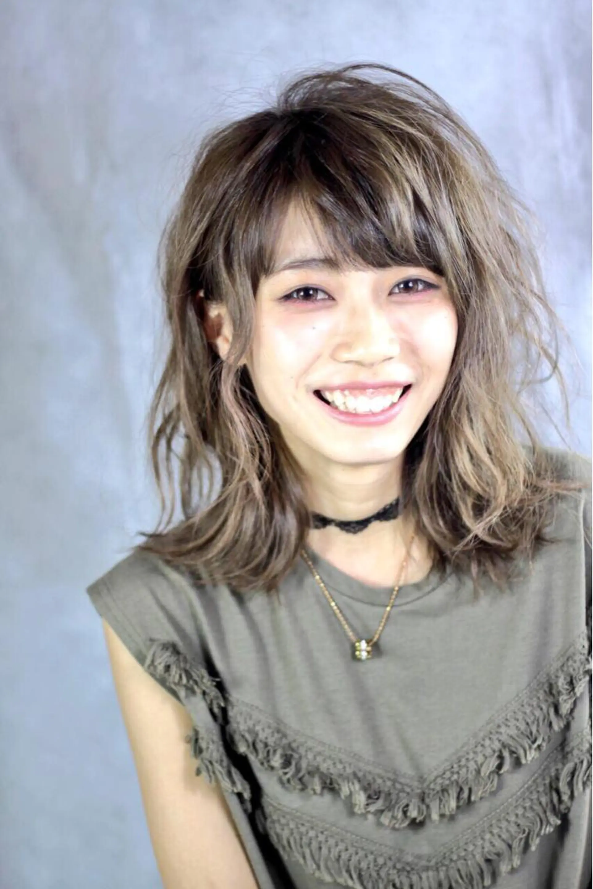 ショート ミディアム セミロング カラー パーマ ヘアアレンジ ミディアムパーマ セミロングパーマ 外国人風カラー デジタルパーマ tuki yokohama所属・店長 小池アキトのヘアスタイル