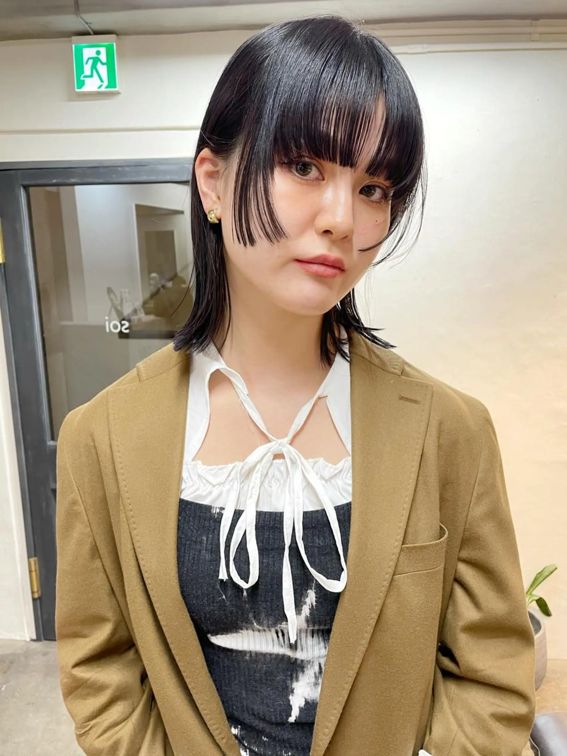 ミディアム カラー ヘアアレンジ カット 縮毛矯正 トリートメント 丸山渉/パーマ エフェクトブリーチのヘアスタイル