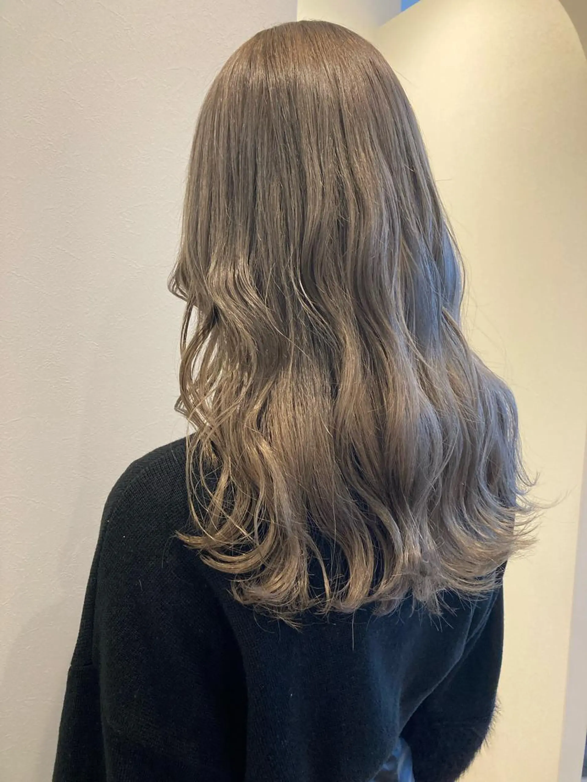 ロング ヘアカラー トリートメント ✨色持ちの良い艶 カラー✨蟹江真世のヘアスタイル