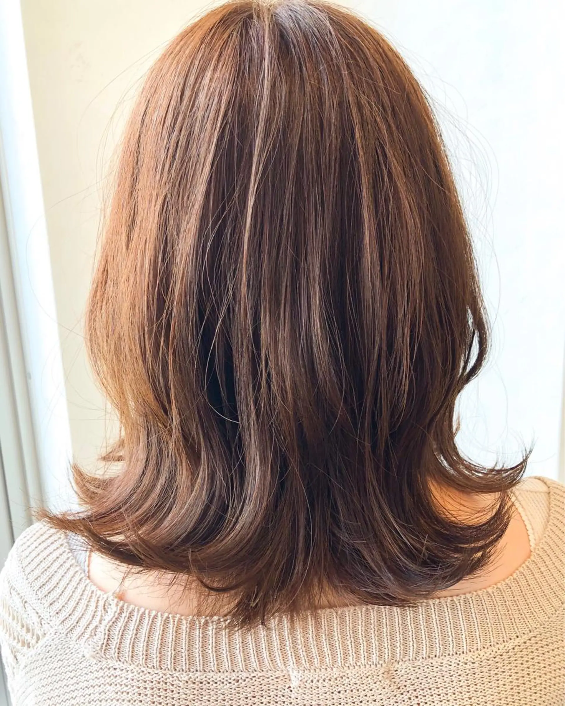 ミディアム カラー ベージュカラー TOWA 野村　コウダイのヘアスタイル