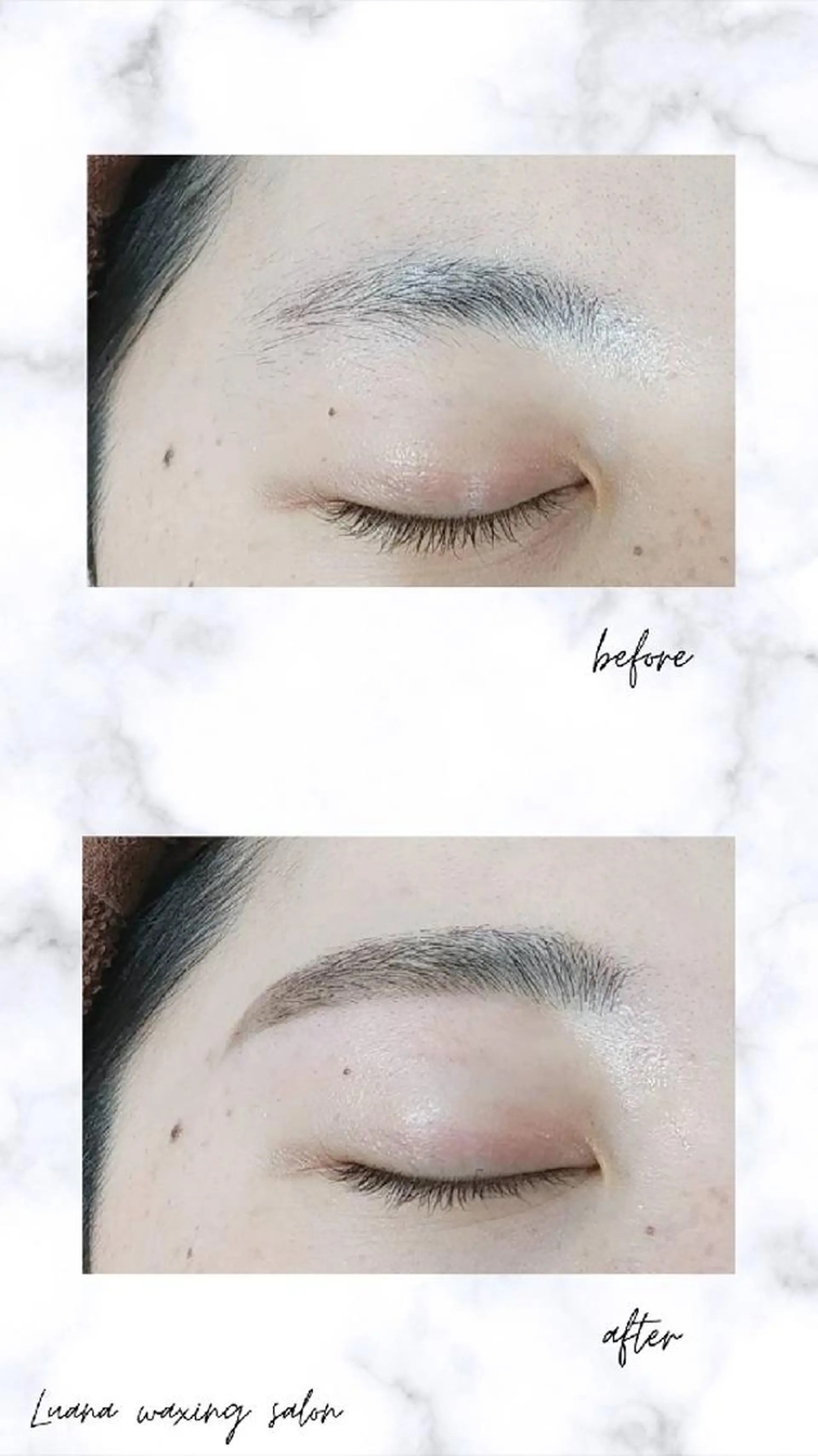 アイブロウ 眉毛ワックス脱毛 Luana waxing salon所属・Luana wax 🐚根本のエステ・リラクイメージ