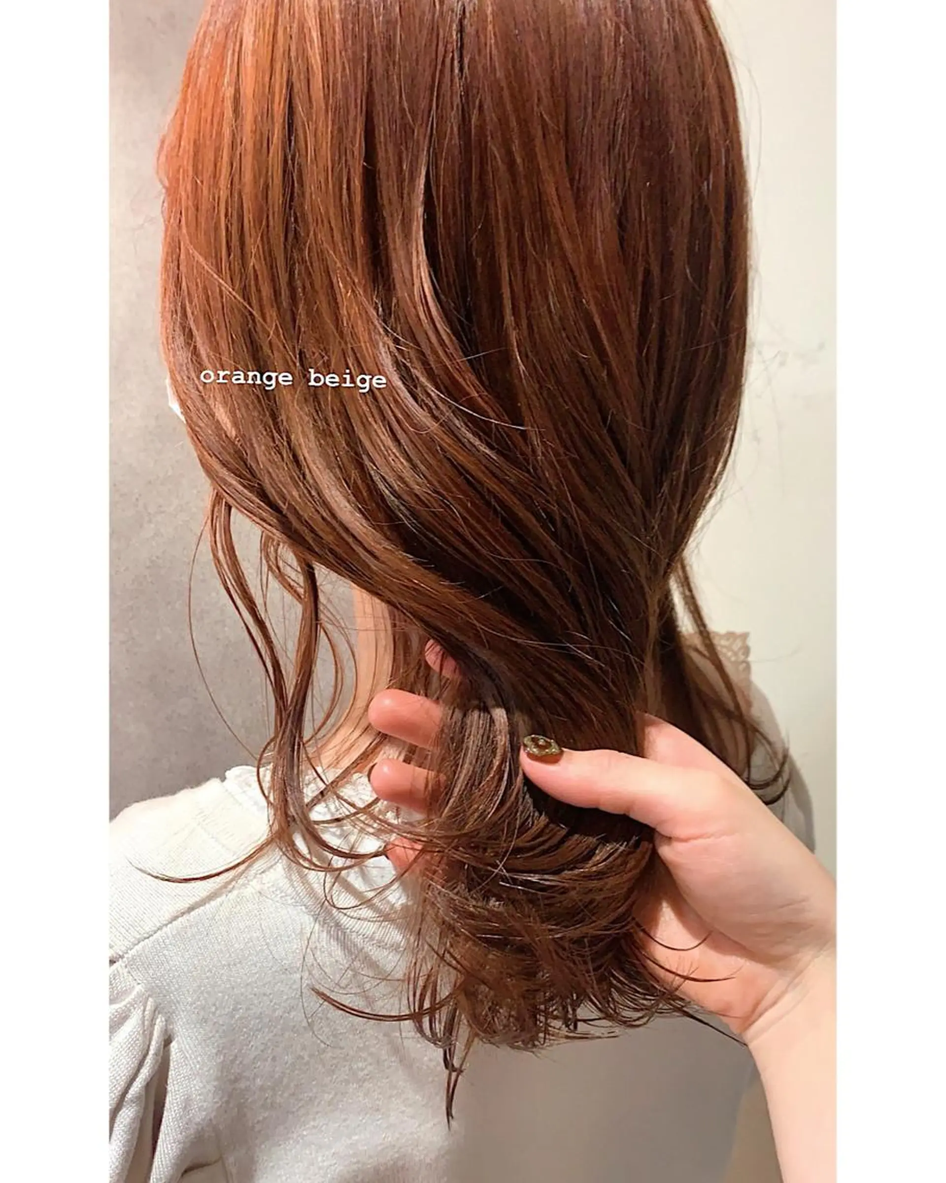 カラー ベージュカラー 透明感カラー オレンジ オレンジベージュ カット 縮毛矯正 トリートメント 🤍aimi🤍 ウルフ/韓国ヘアのヘアスタイル