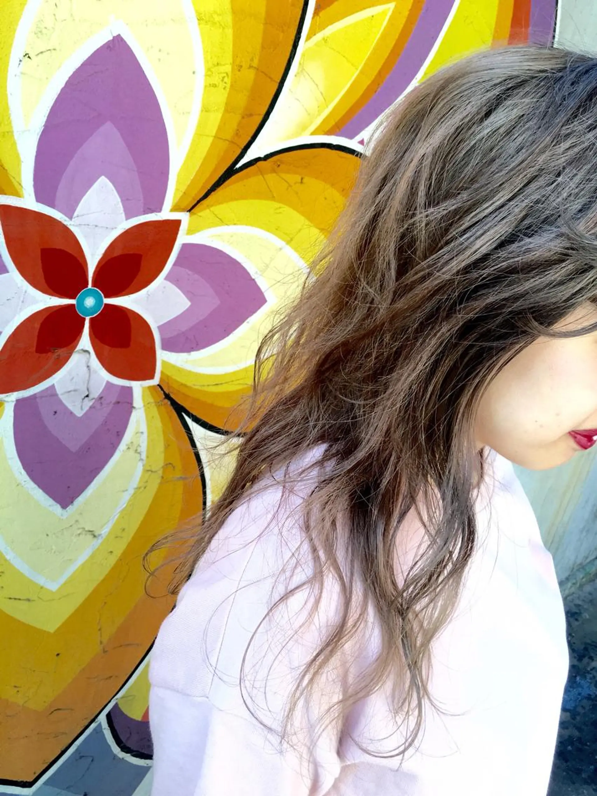 セミロング カラー アッシュ ハイトーンカラー SALOWIN me＋店所属・半個室サロン🫧 ササキアヤカのヘアスタイル