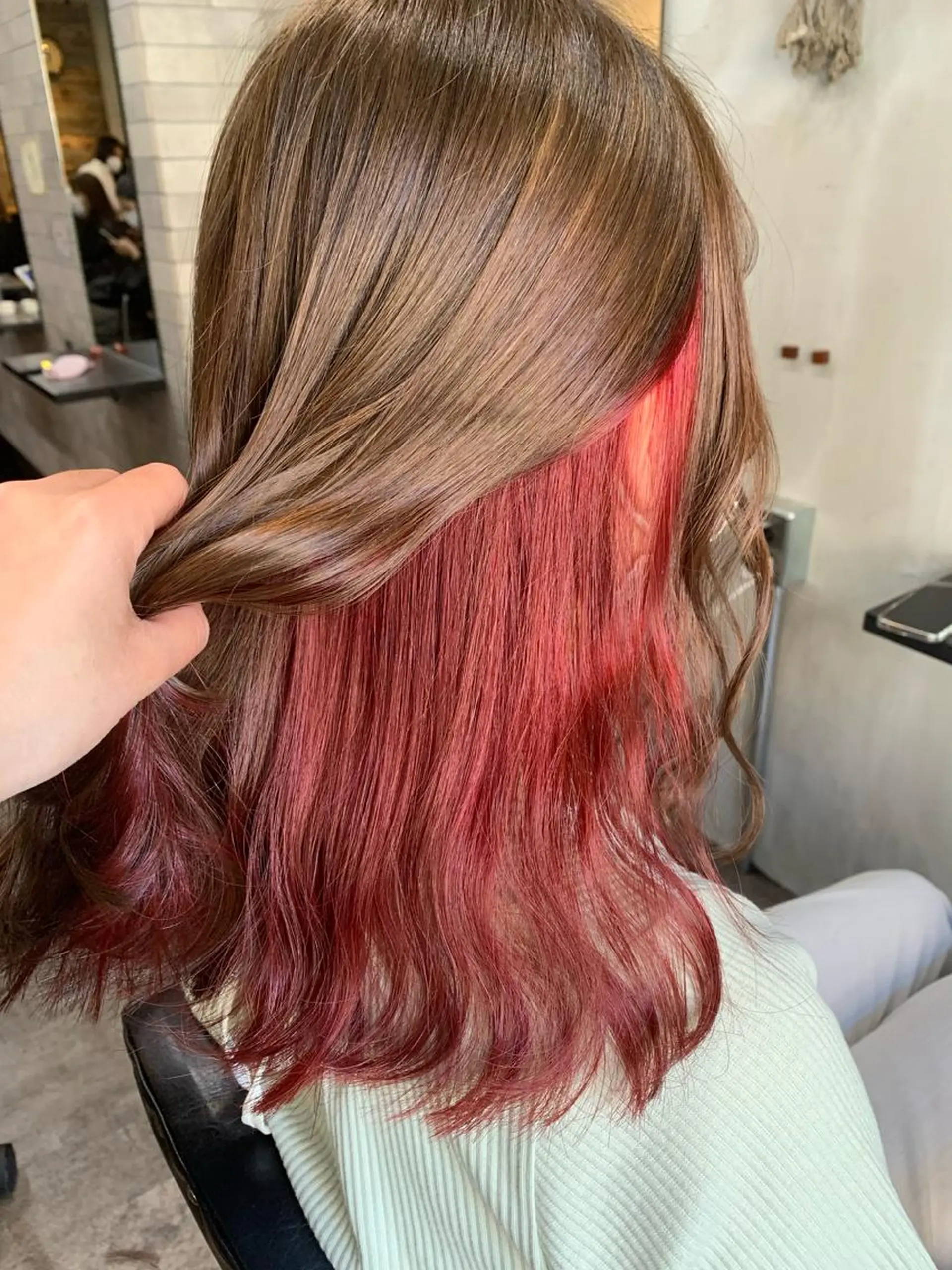 ロング カット ヘアカラー トリートメント 山本 みきのヘアスタイル