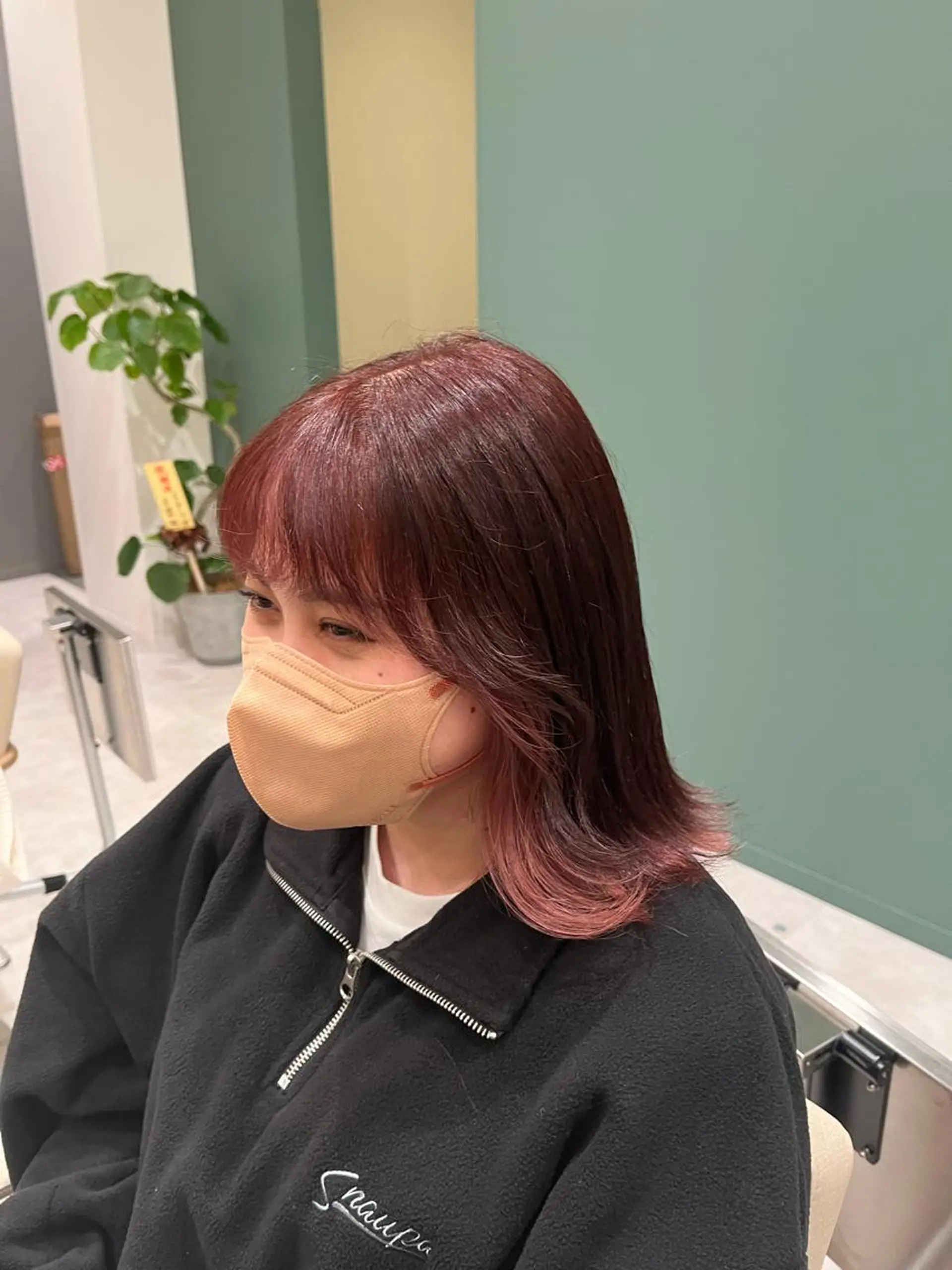 ミディアム カラー ヘアアレンジ 桑原 りゆのヘアスタイル