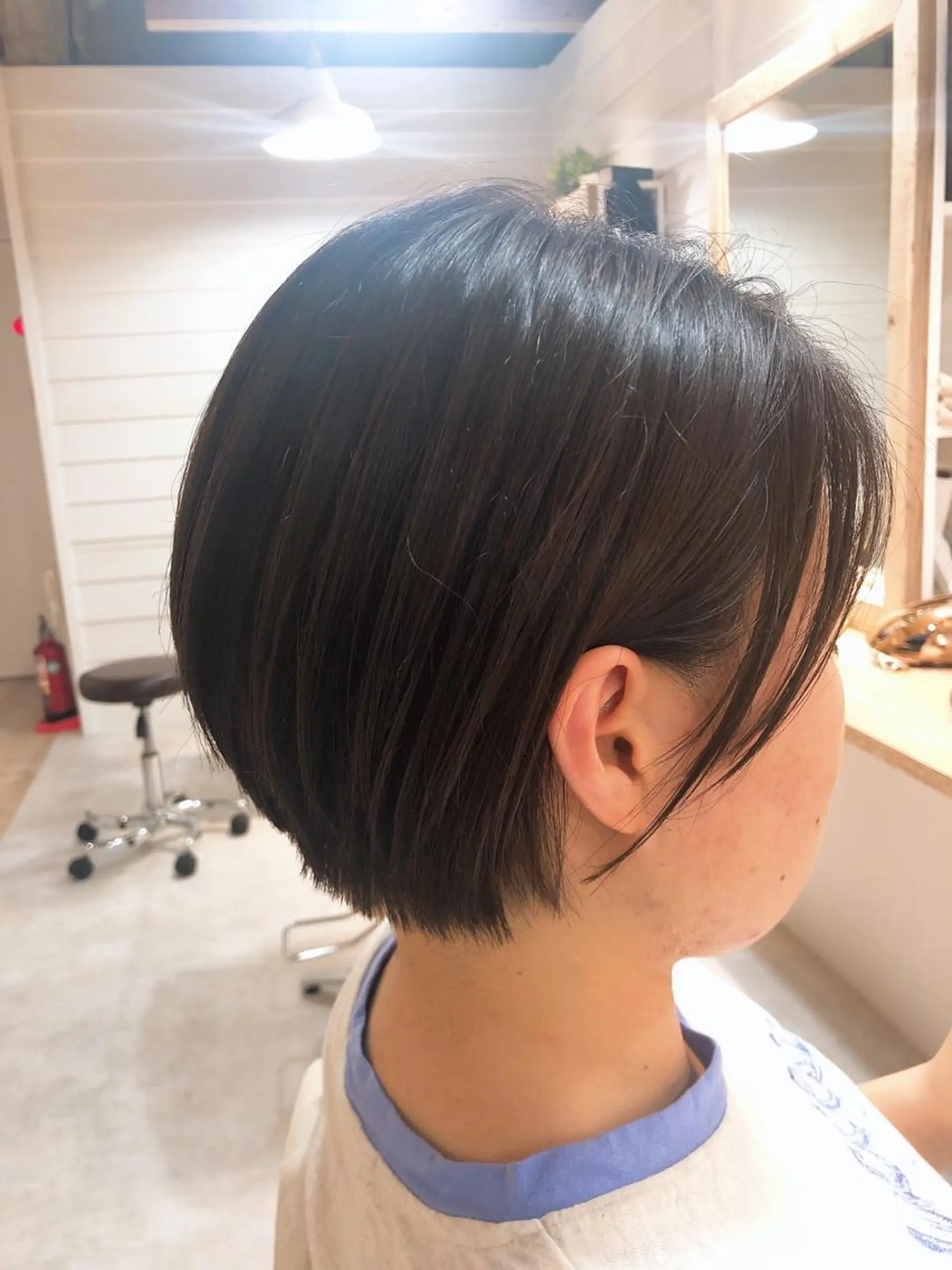 ショート アッシュ ショートヘア カット ヘアカラー Annie 吉田 裕美のヘアスタイル