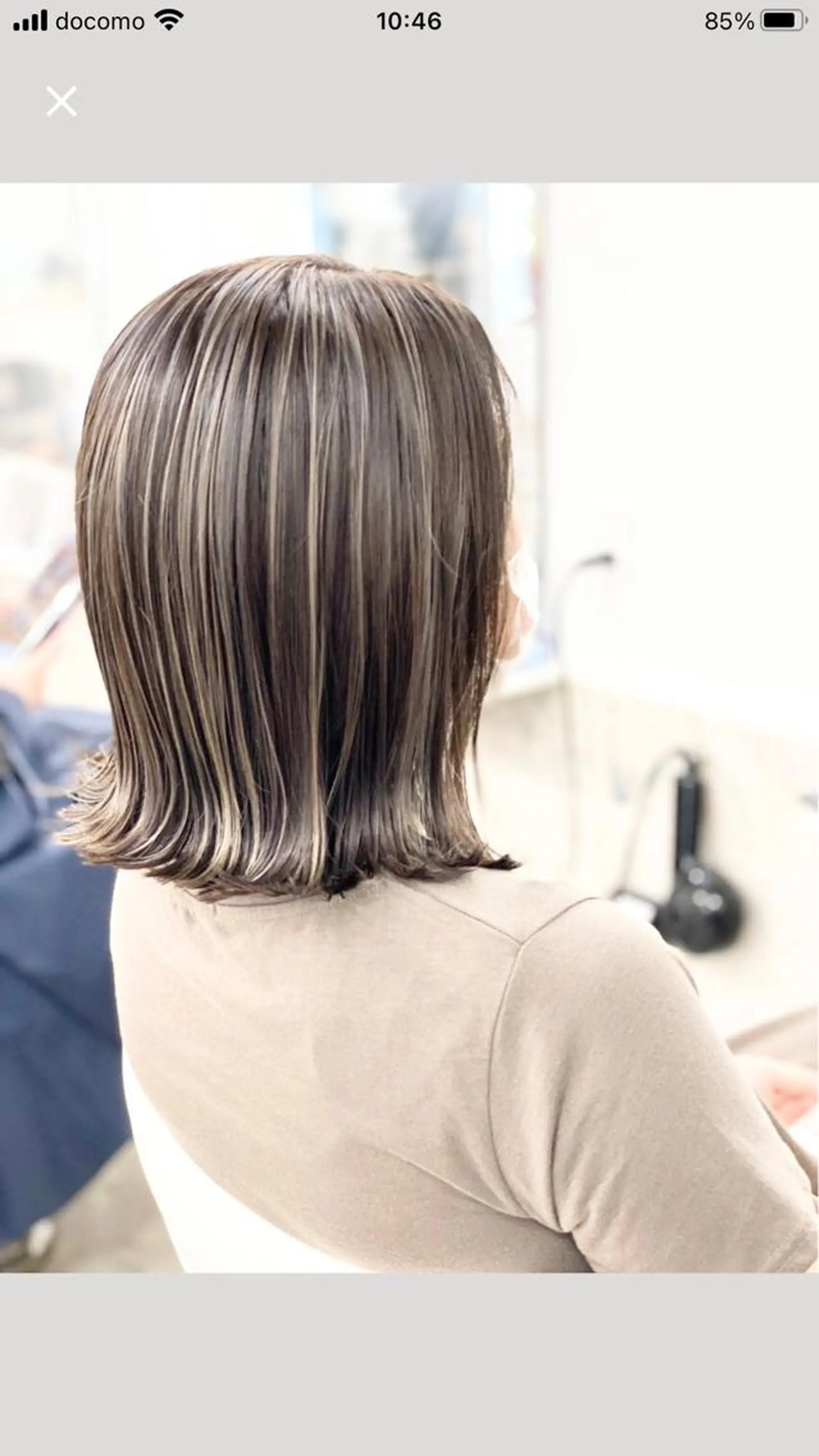 ミディアム カラー ヘアアレンジ ハイライトカラー ハイライト 白髪ぼかしハイライト 白髪ぼかしカラー中澤のヘアスタイル