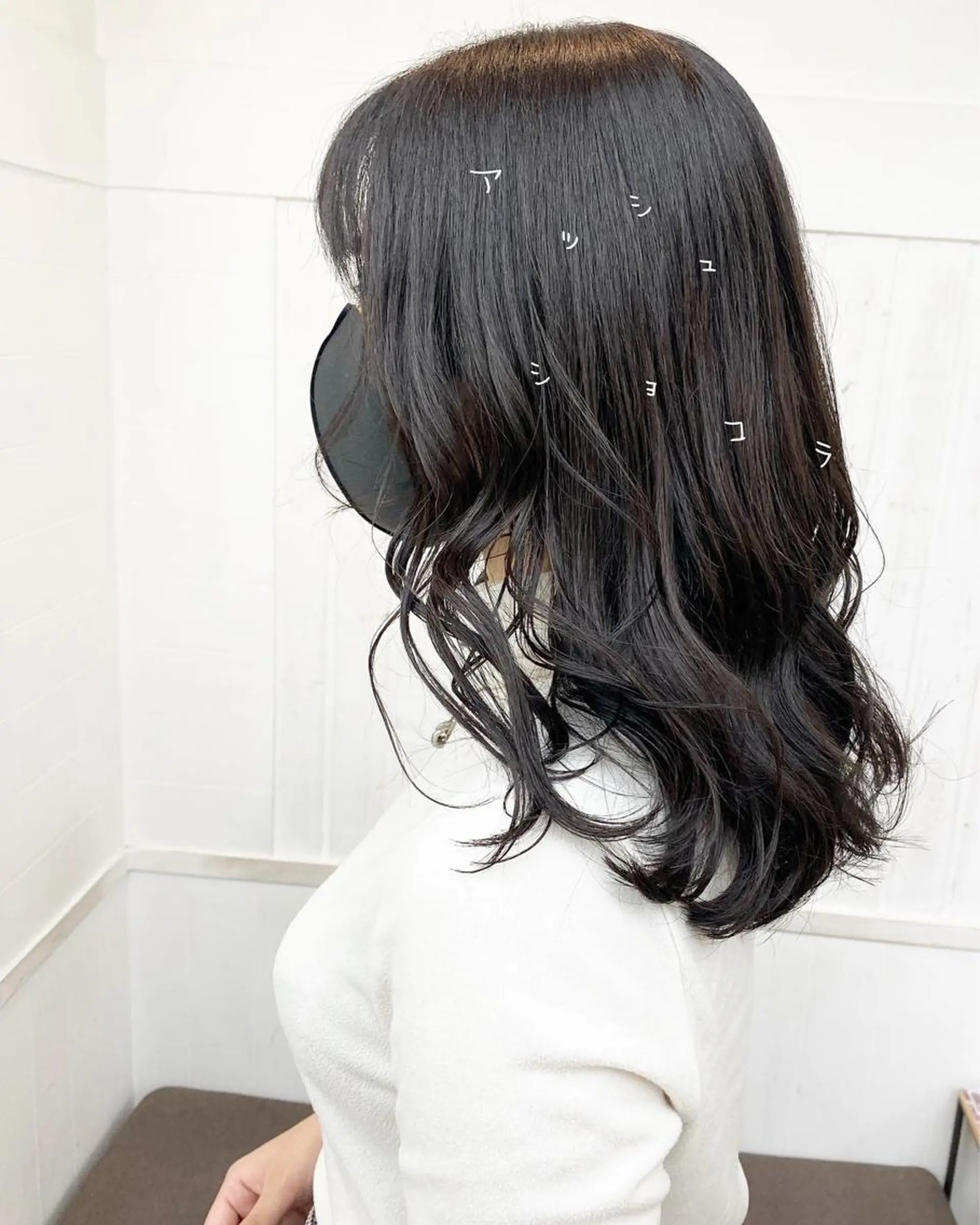 セミロング B3 SHARE SALON【ビースリーシェアサロン】所属・☀️透明感color KURO☀️のヘアスタイル