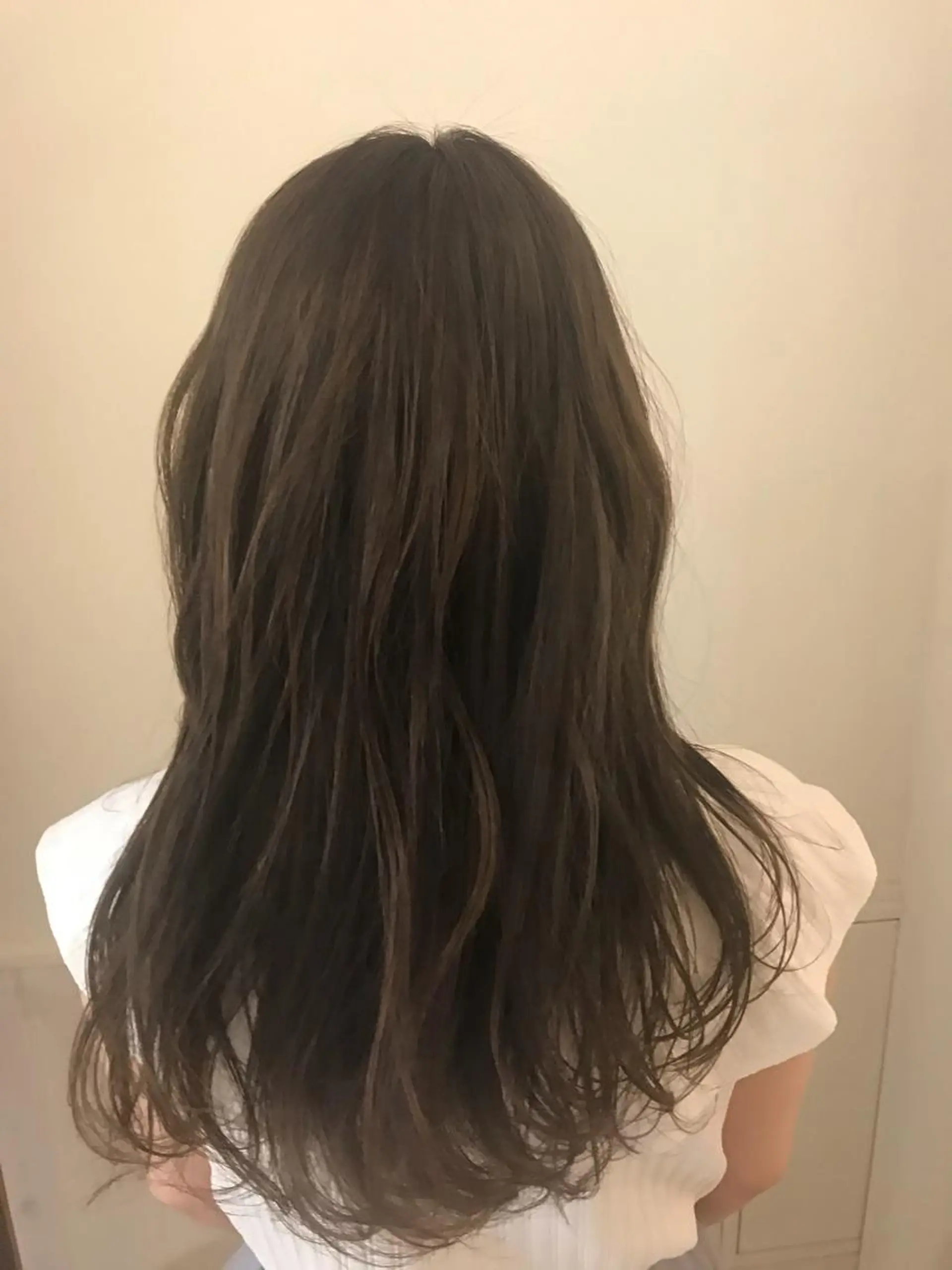 ロング カラー ブリーチ 透明感カラー グレージュ カット ヘアカラー トリートメント 清水　ちひろ ✄トップスタイリストのヘアスタイル