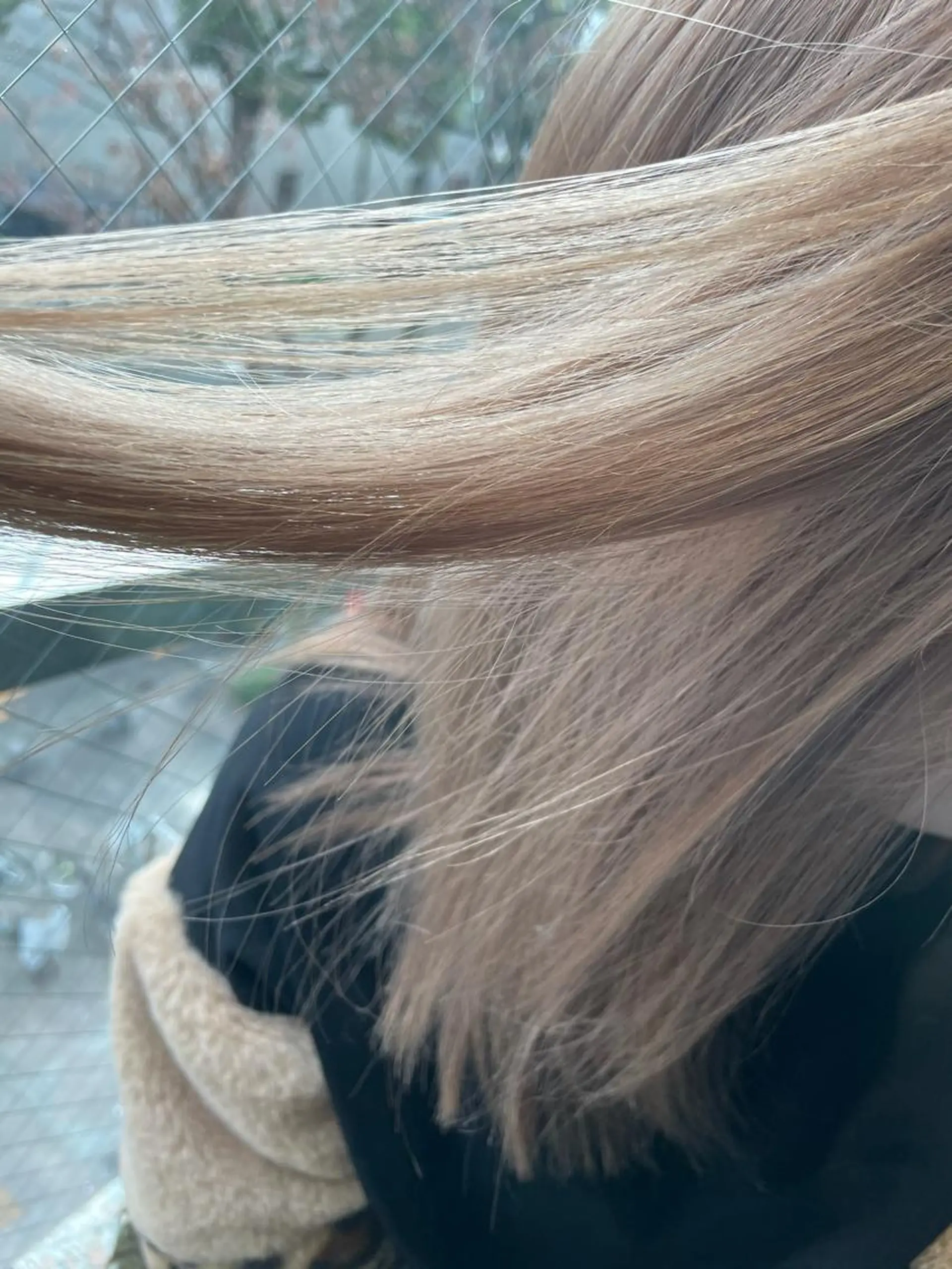 ミディアム 美髪矯正/艶カラー ボブ/栄/鐘ヶ江純也のヘアスタイル