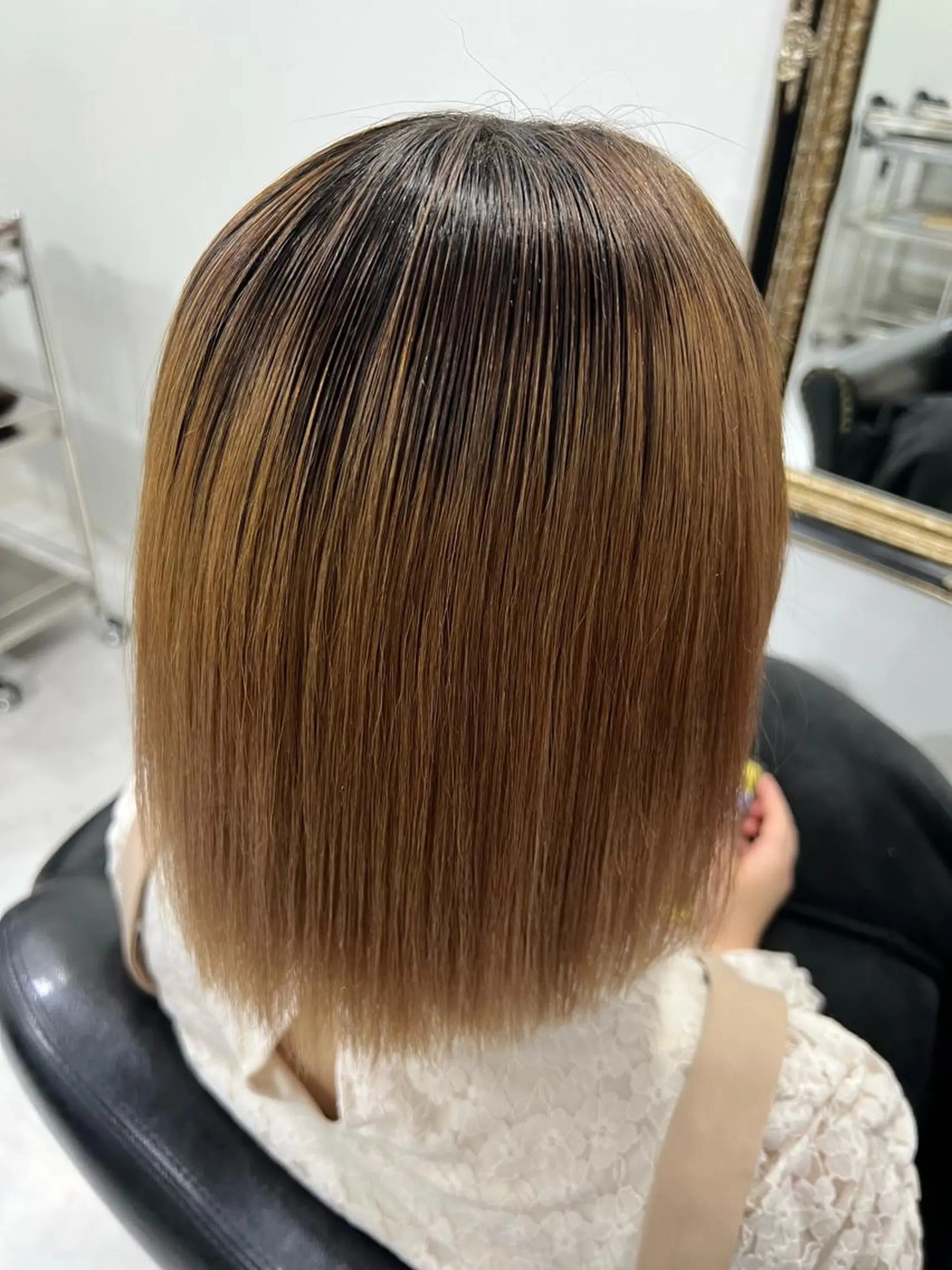 ミディアム パーマ Hair & Beauty the B 岡崎店所属・山口 安美のヘアスタイル