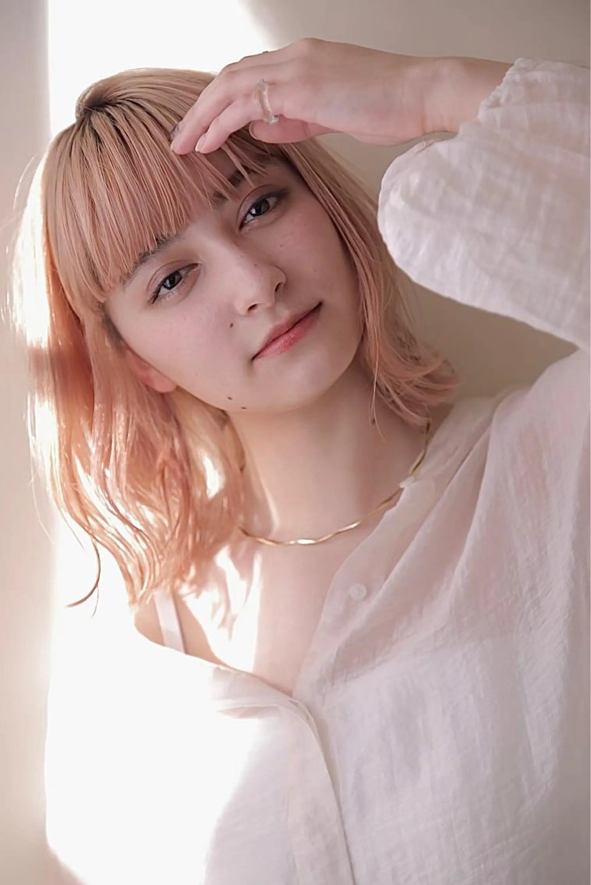 ミディアム カラー メンズ縮毛矯正 /メンズパーマ美容師のヘアスタイル