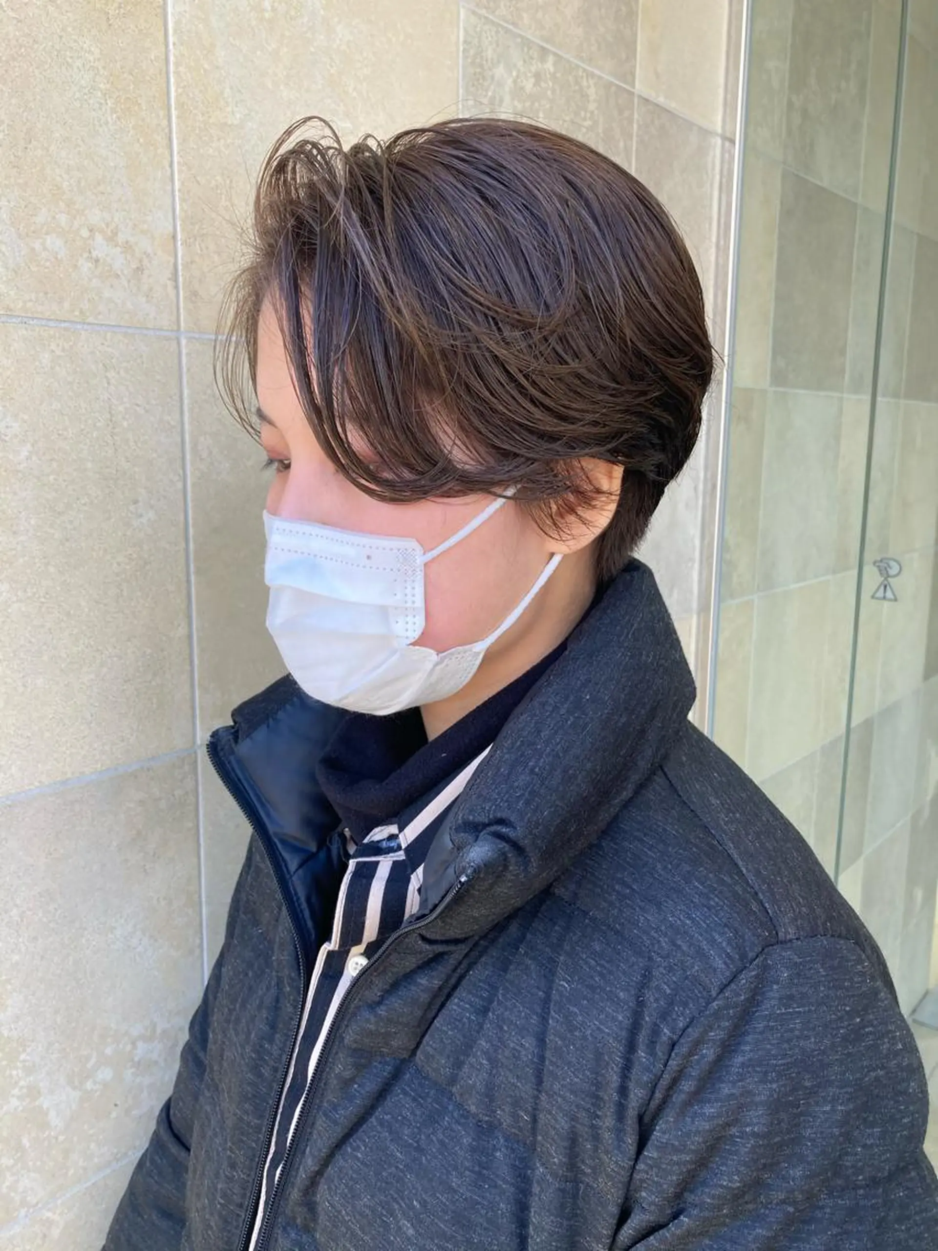 ショート カラー ハンサムショート ハイトーンカラー ショートヘア 田中 あかねのヘアスタイル