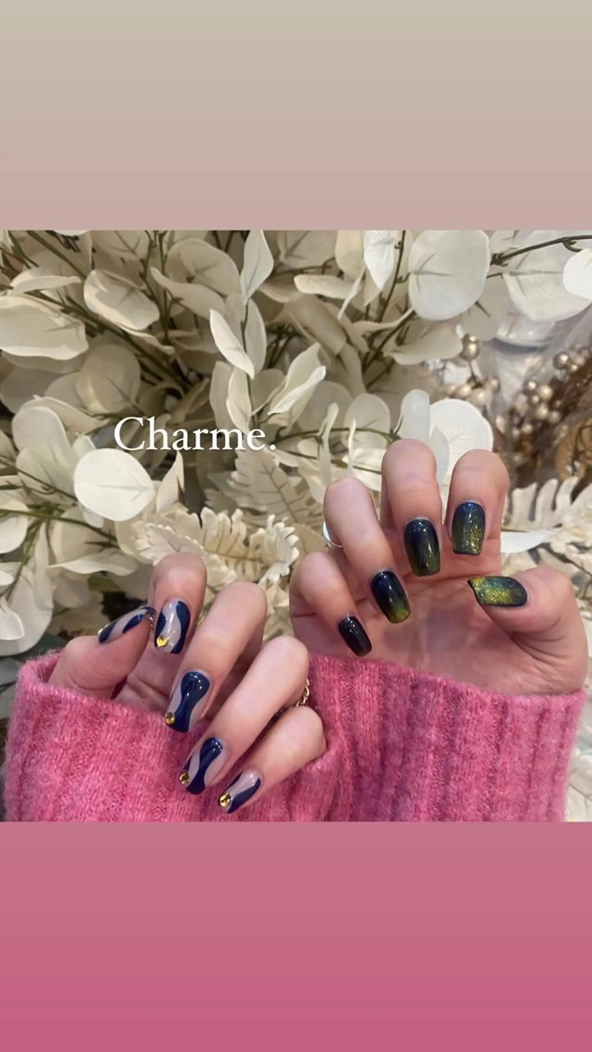 ネイル 持ち込み ハンドネイル ハンドケア Charme. NOBUKOのネイルデザイン