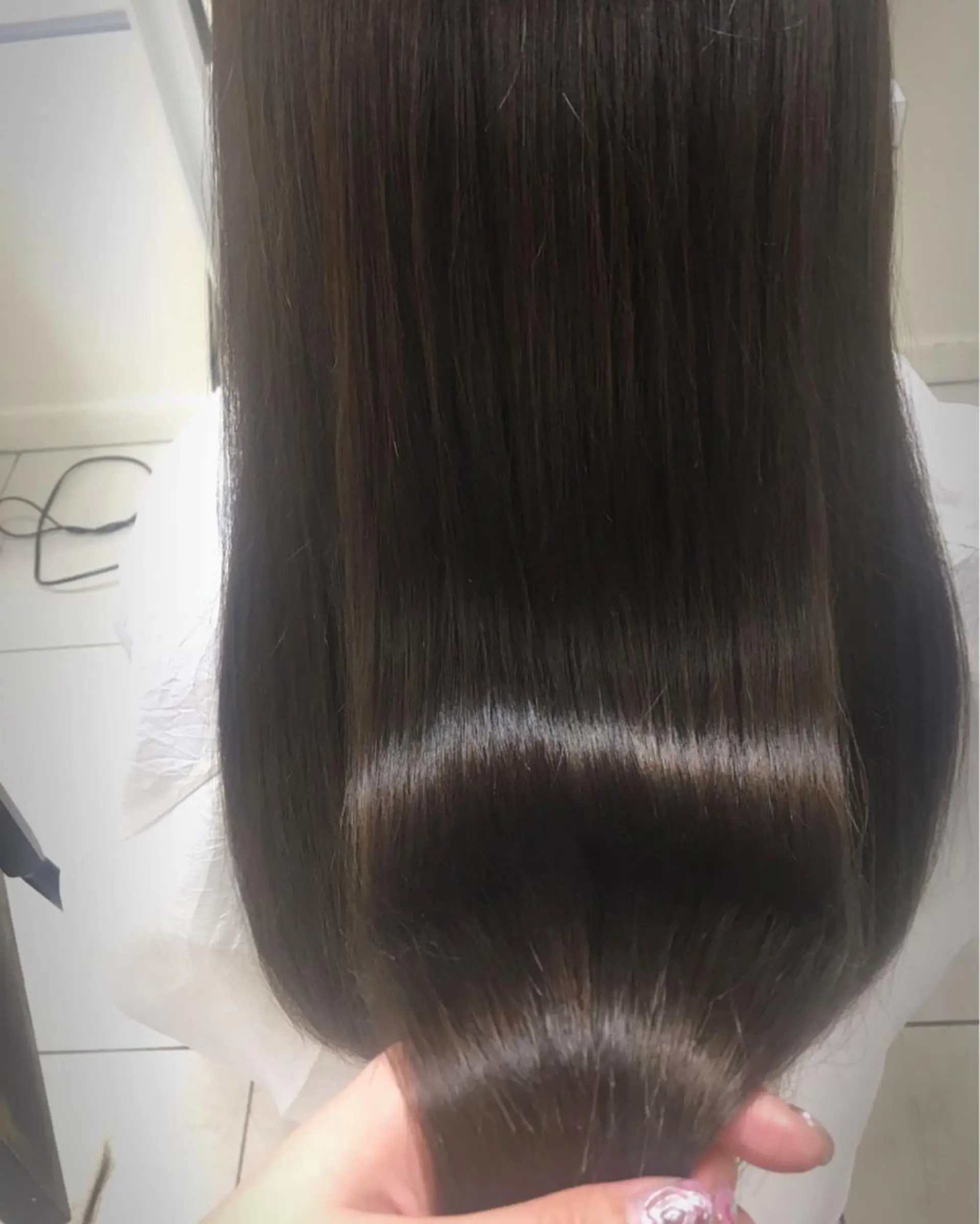 ロング カット 縮毛矯正 トリートメント K kasumiのヘアスタイル