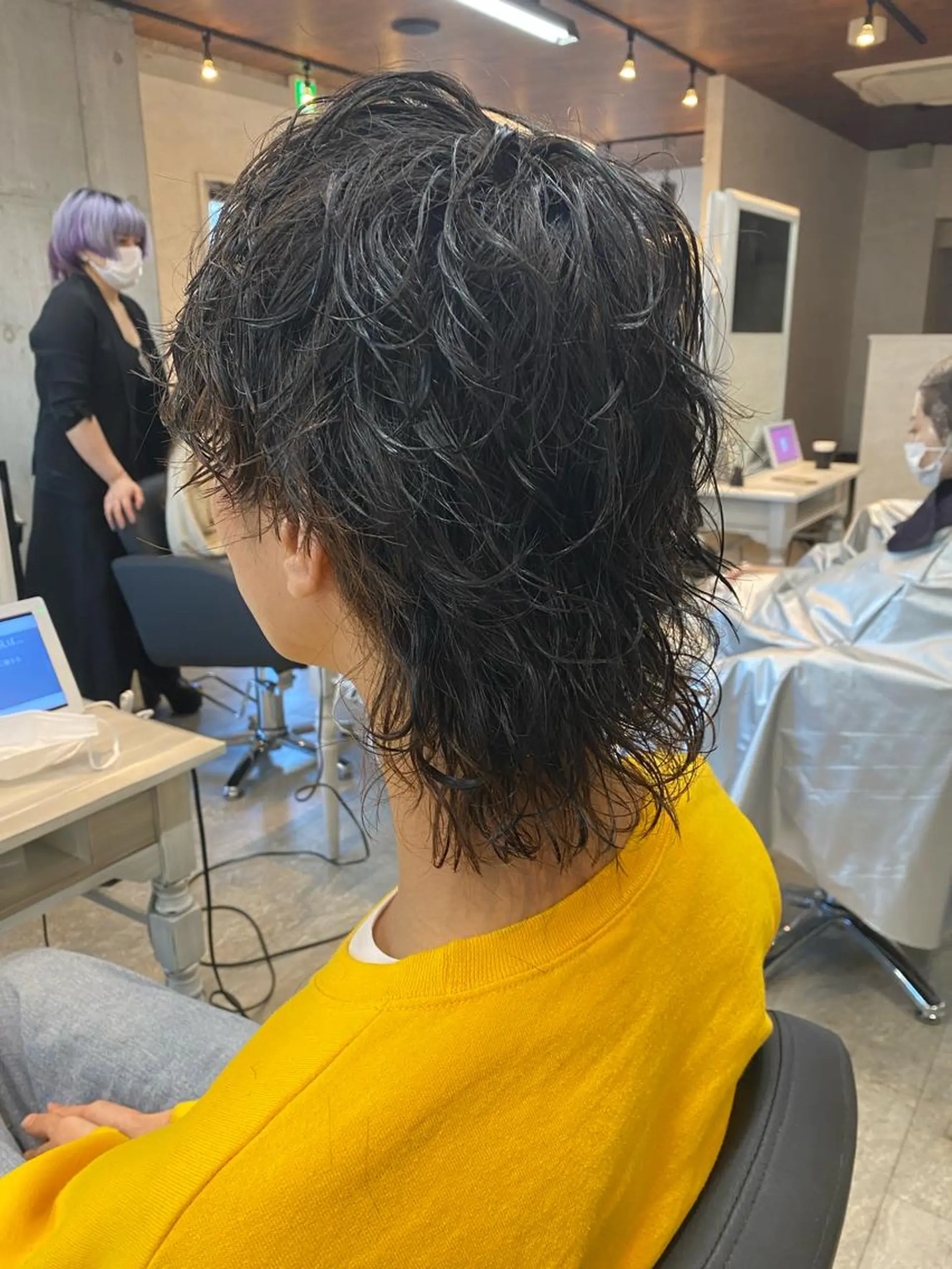 パーマ メンズ カット パーマ ⭕️メンズパーマ⭕️ 山口　裕太郎のヘアスタイル